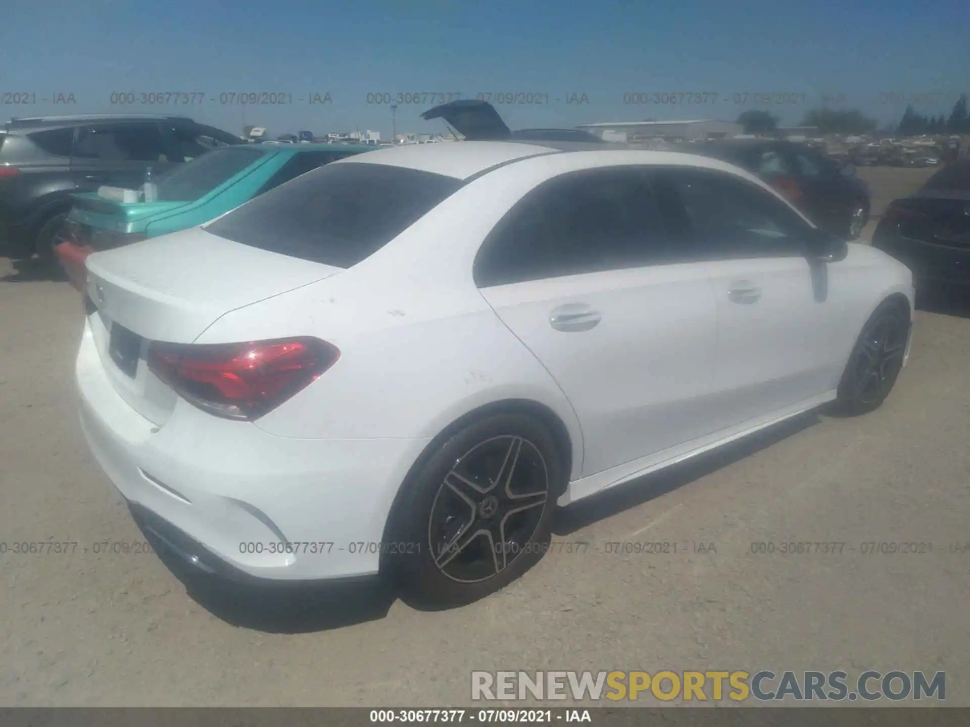 4 Photograph of a damaged car W1K3G4EB9MJ256489 MERCEDES-BENZ A-CLASS 2021