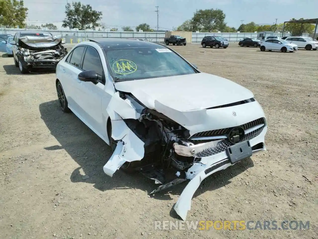 1 Photograph of a damaged car W1K3G4EB9MJ263829 MERCEDES-BENZ A-CLASS 2021