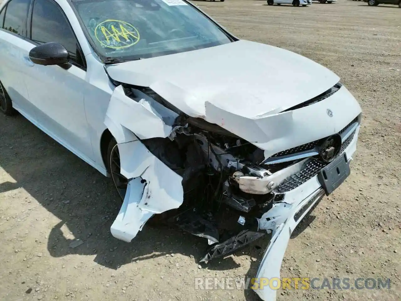 9 Photograph of a damaged car W1K3G4EB9MJ263829 MERCEDES-BENZ A-CLASS 2021