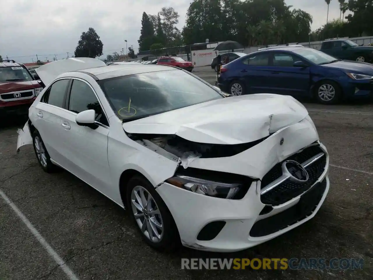 1 Photograph of a damaged car W1K3G4EB9MJ267315 MERCEDES-BENZ A-CLASS 2021