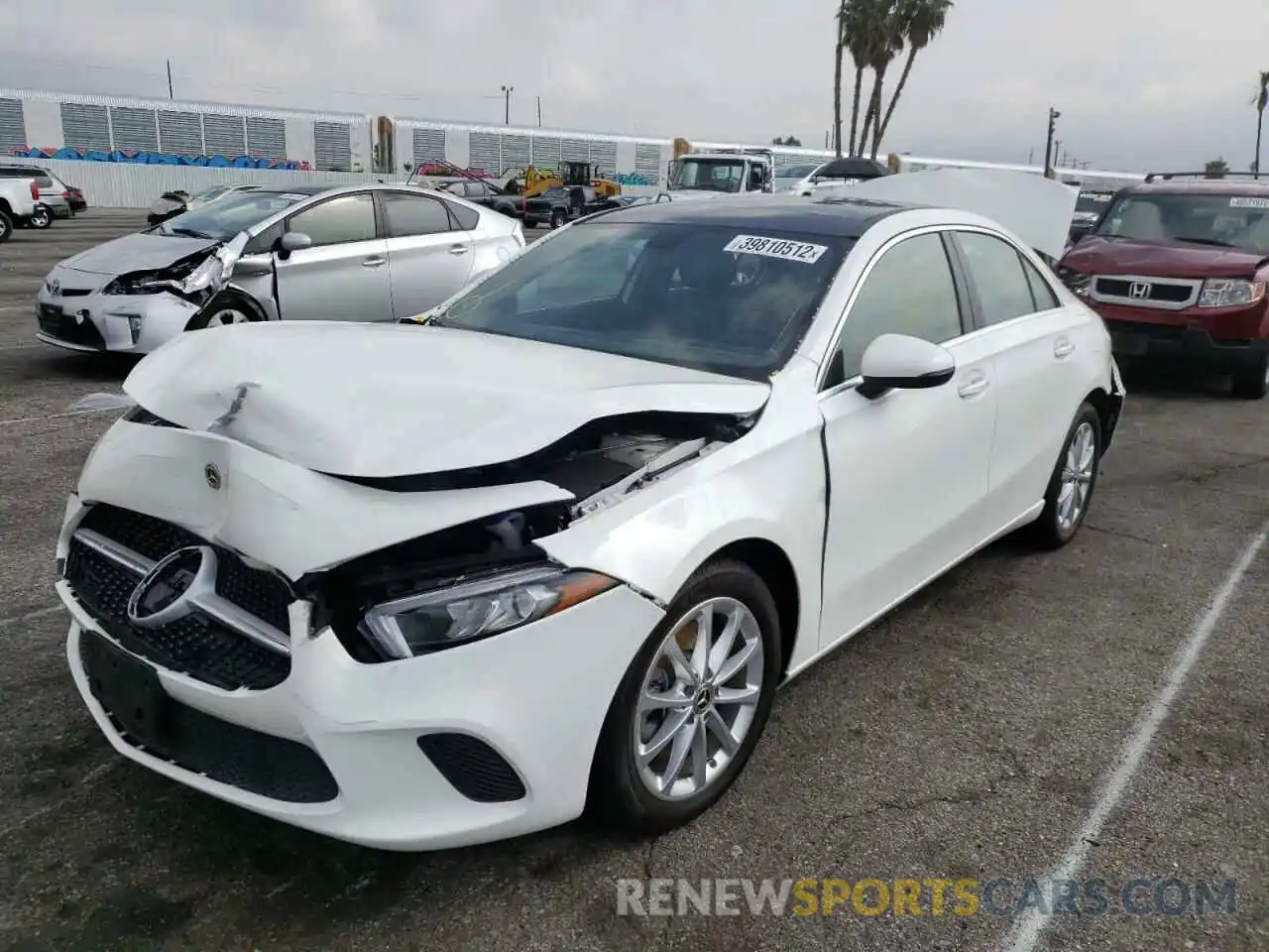 2 Photograph of a damaged car W1K3G4EB9MJ267315 MERCEDES-BENZ A-CLASS 2021