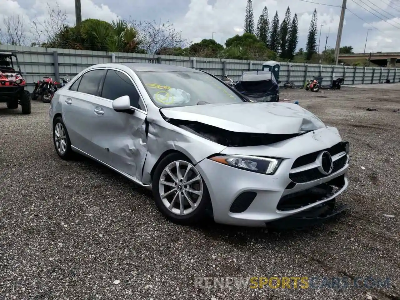 1 Photograph of a damaged car W1K3G4EB9MJ276984 MERCEDES-BENZ A-CLASS 2021