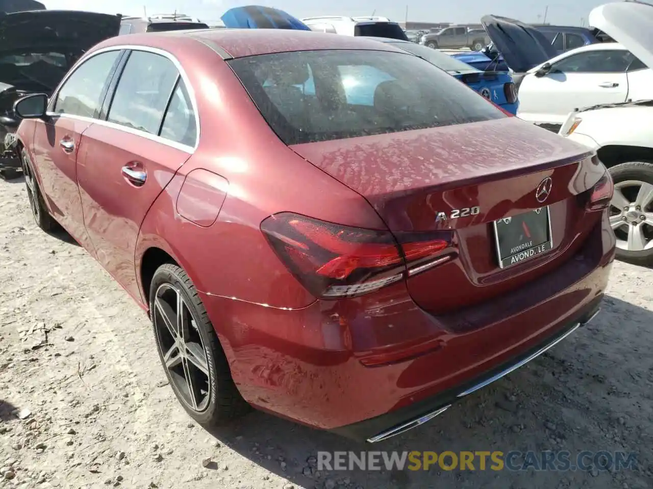 3 Photograph of a damaged car W1K3G4EB9MJ318425 MERCEDES-BENZ A-CLASS 2021