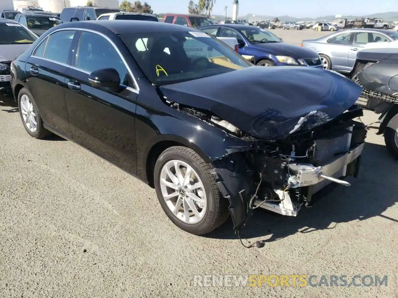 1 Photograph of a damaged car W1K3G4EBXMJ259174 MERCEDES-BENZ A-CLASS 2021