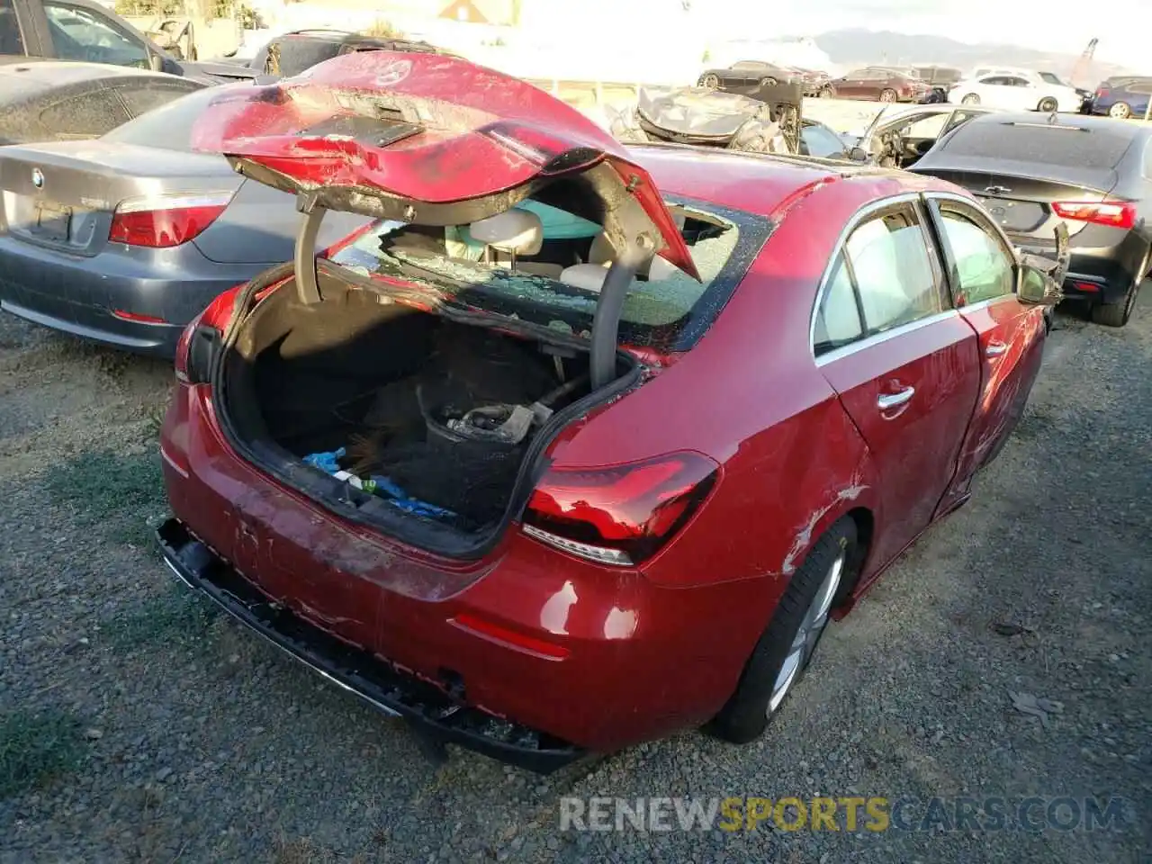 4 Photograph of a damaged car W1K3G4EBXMJ272636 MERCEDES-BENZ A-CLASS 2021