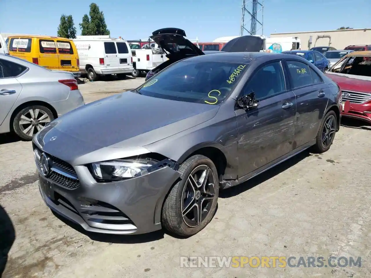 2 Photograph of a damaged car W1K3G4EBXMJ287461 MERCEDES-BENZ A-CLASS 2021