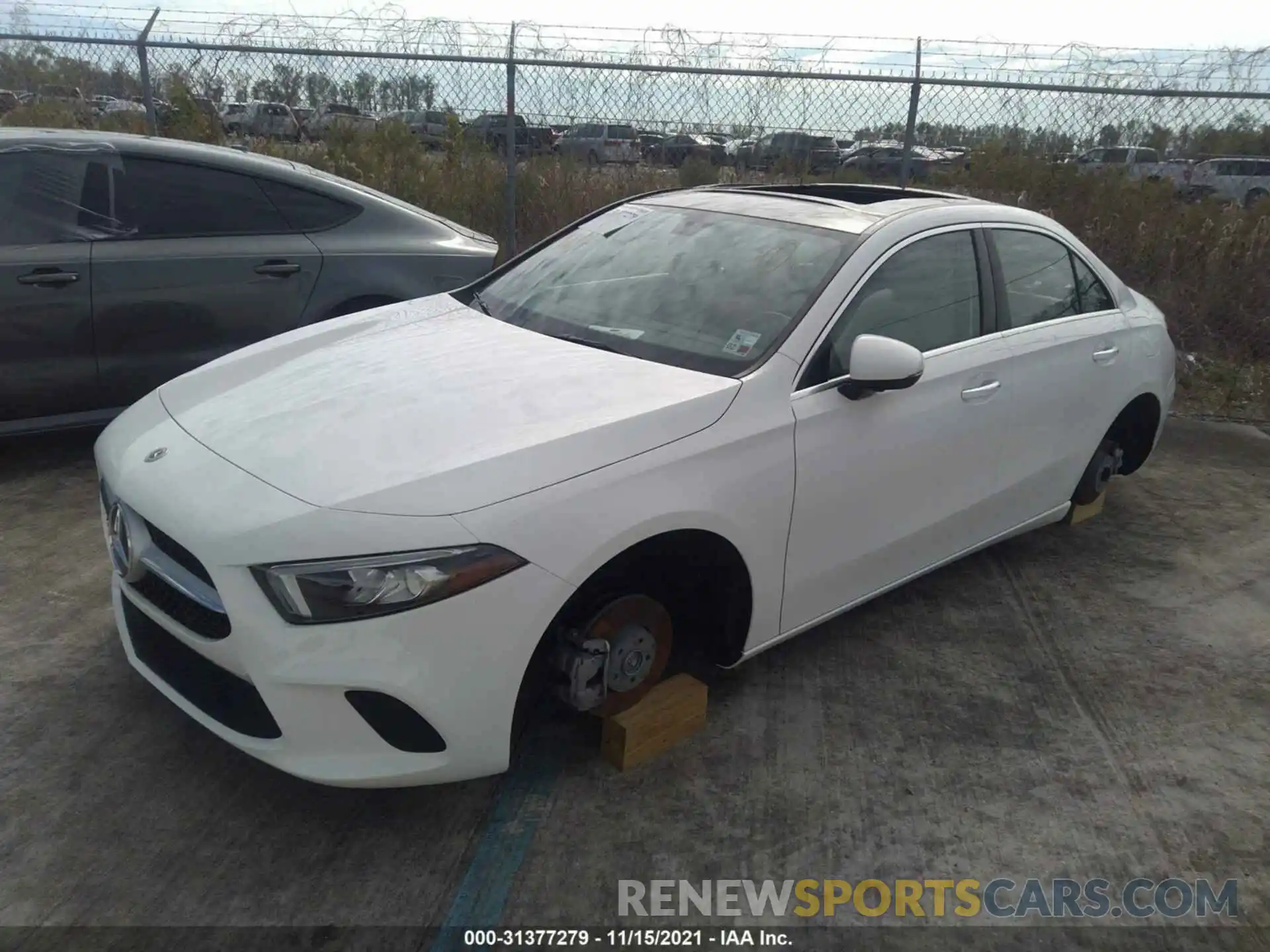 2 Photograph of a damaged car W1K3G4EBXMJ296340 MERCEDES-BENZ A-CLASS 2021