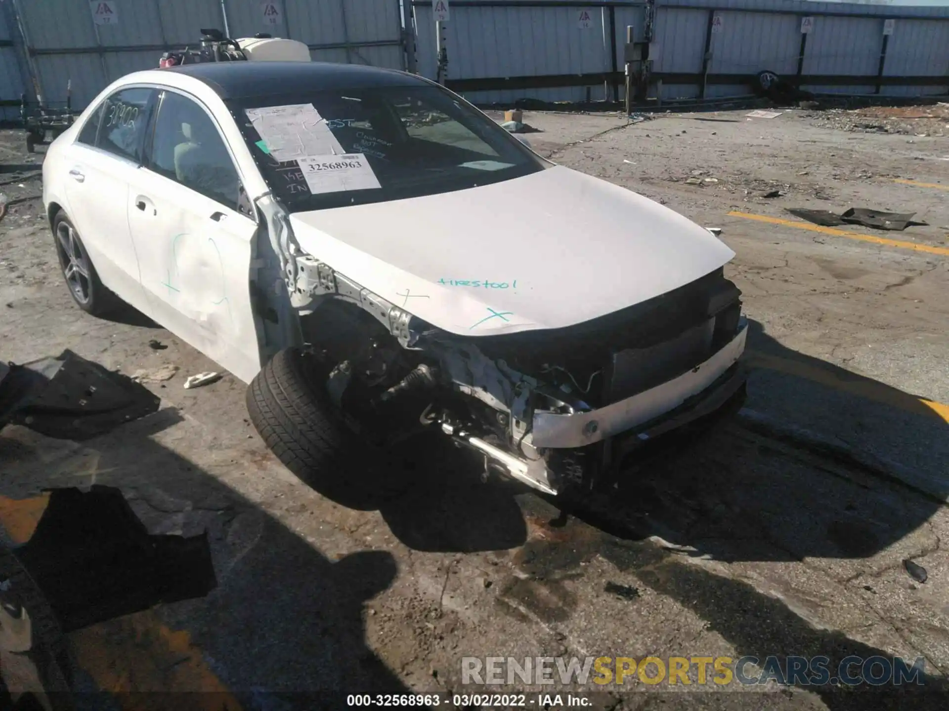 1 Photograph of a damaged car W1K3G4EBXMJ297648 MERCEDES-BENZ A-CLASS 2021