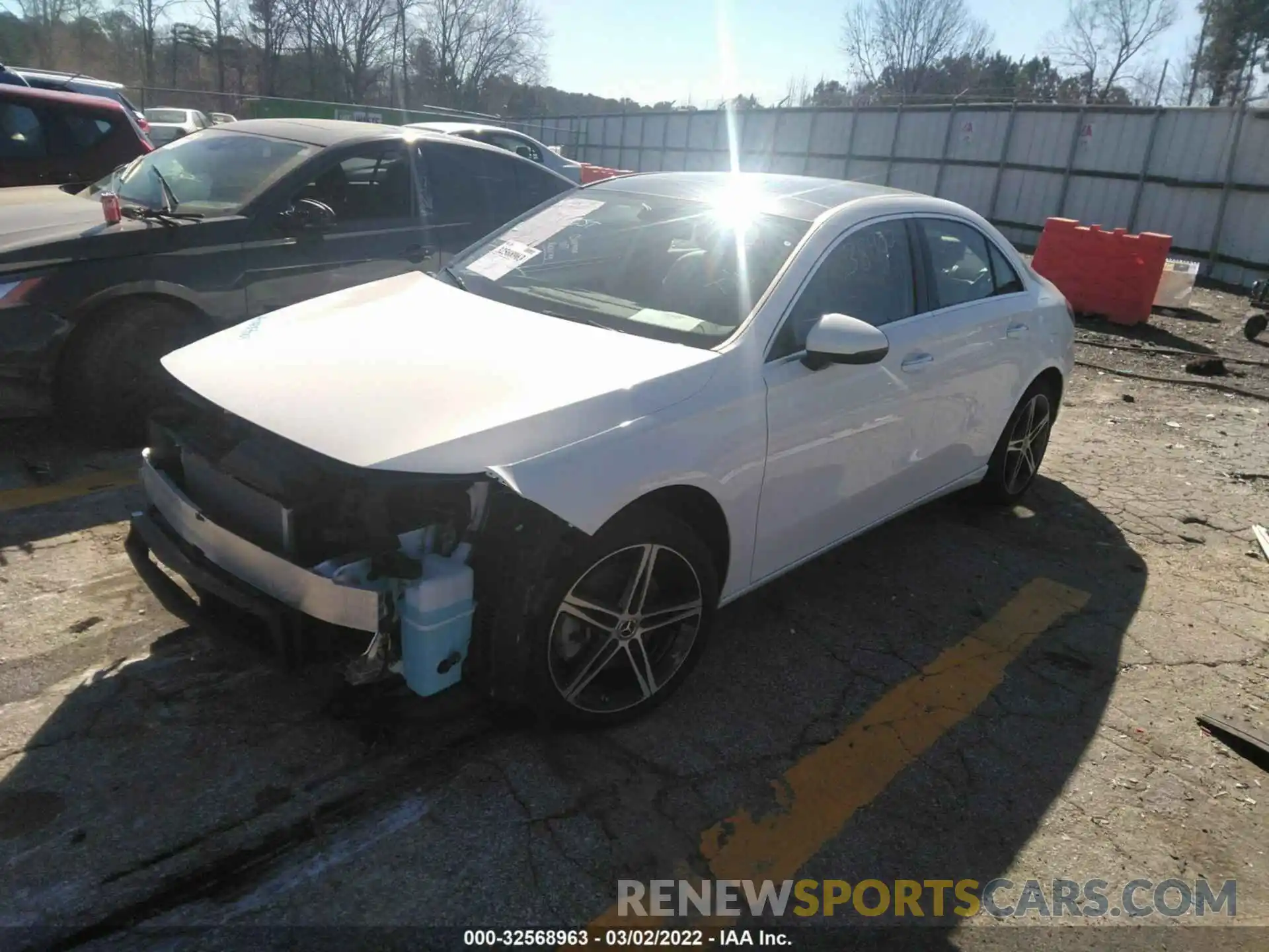 2 Photograph of a damaged car W1K3G4EBXMJ297648 MERCEDES-BENZ A-CLASS 2021