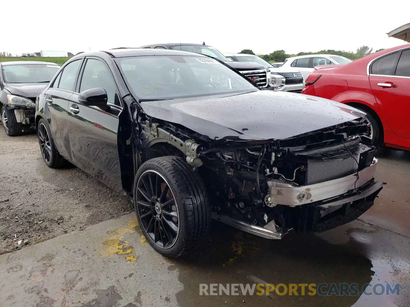 1 Photograph of a damaged car W1K3G4EBXMJ317137 MERCEDES-BENZ A-CLASS 2021