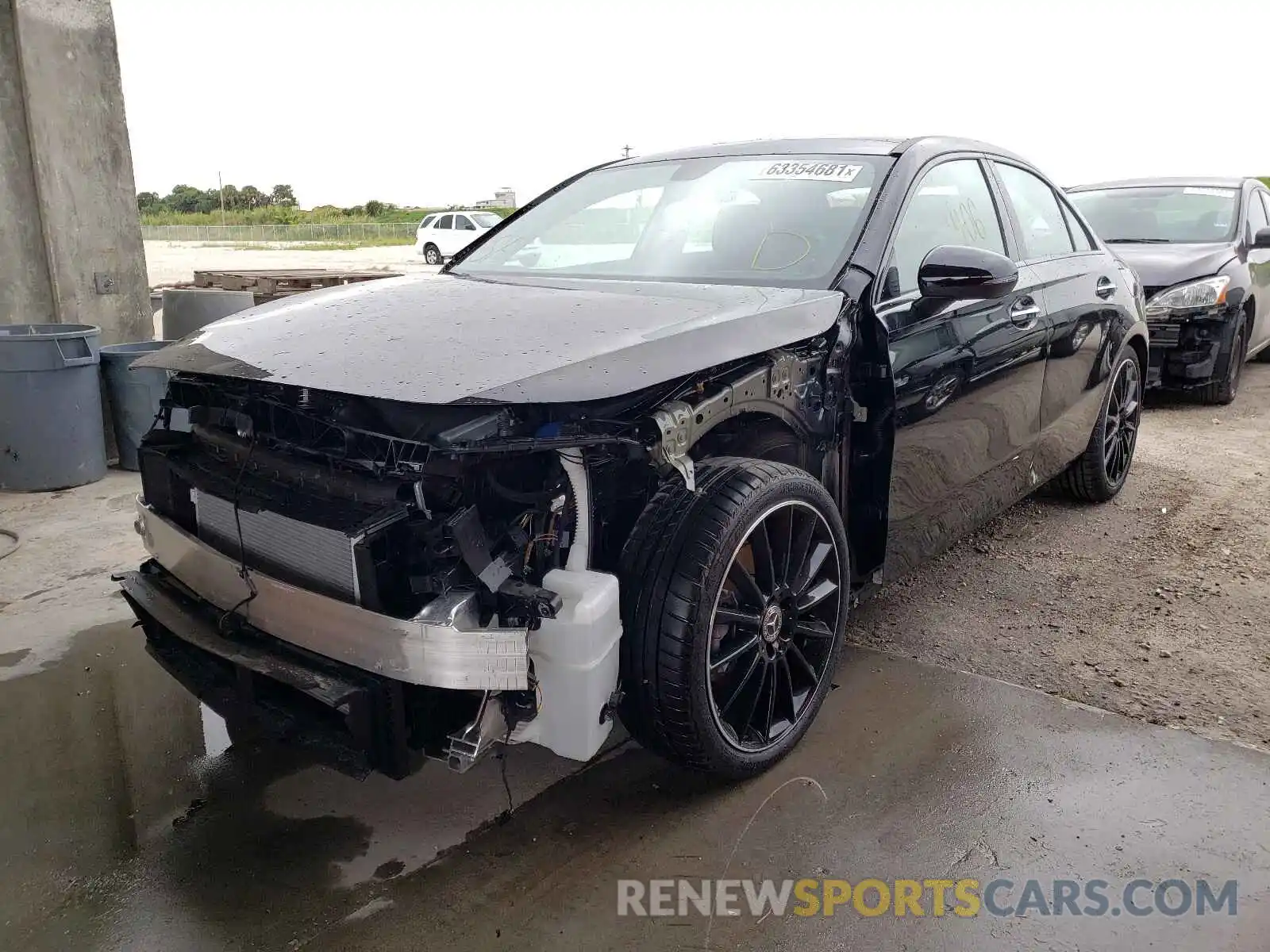 2 Photograph of a damaged car W1K3G4EBXMJ317137 MERCEDES-BENZ A-CLASS 2021