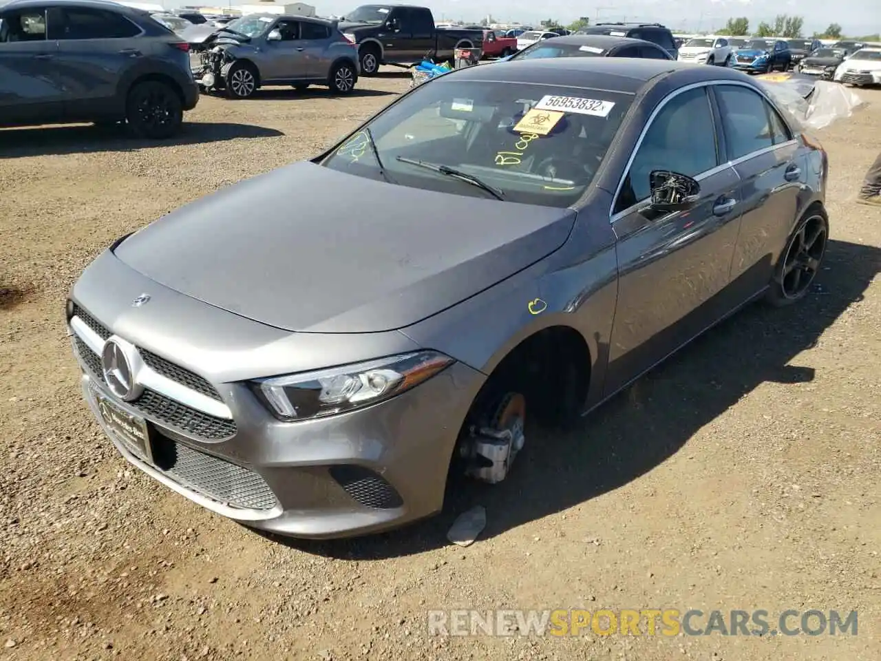 2 Photograph of a damaged car W1K3G4FB0MJ255486 MERCEDES-BENZ A-CLASS 2021