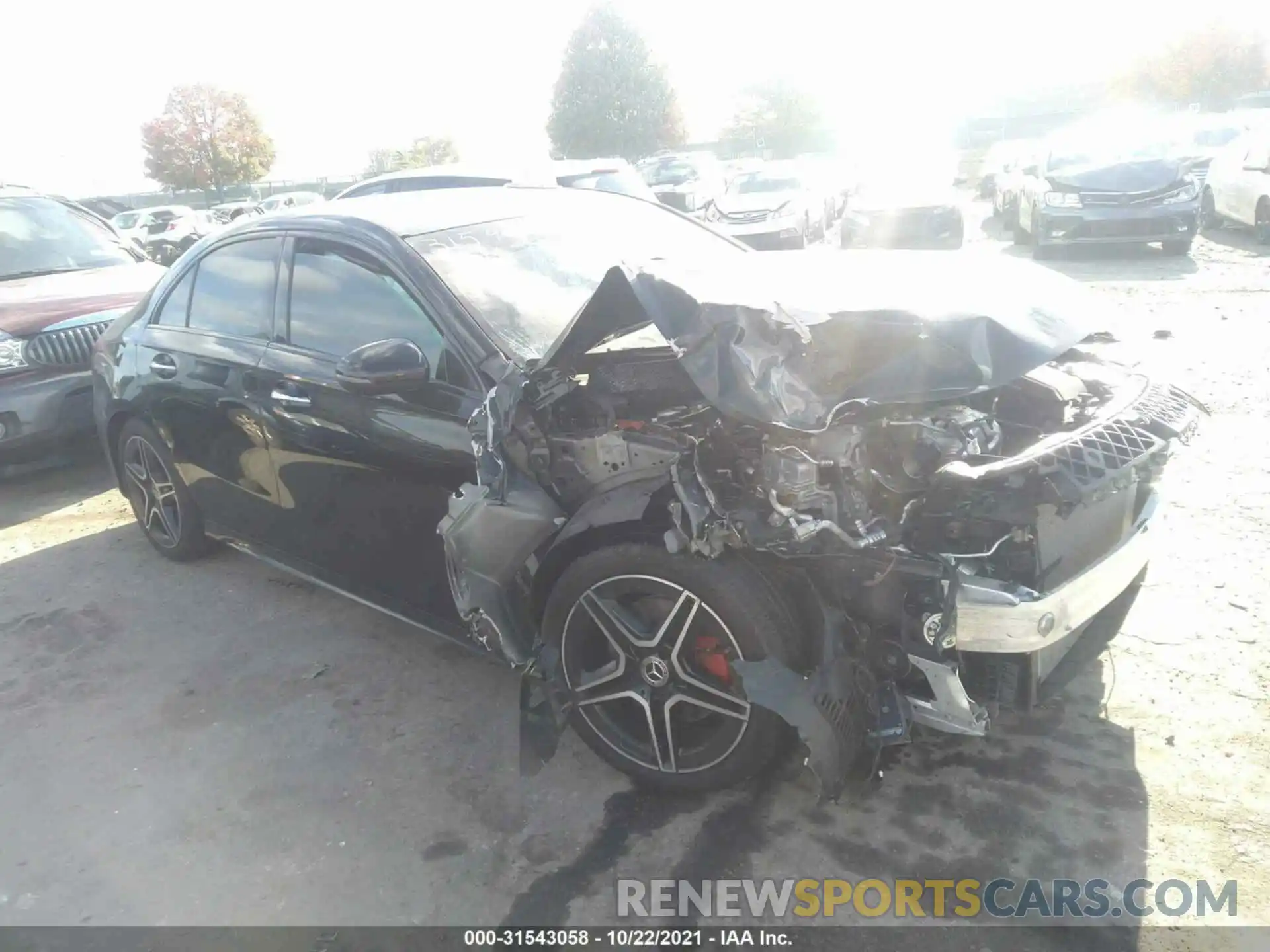 1 Photograph of a damaged car W1K3G4FB0MJ255651 MERCEDES-BENZ A-CLASS 2021