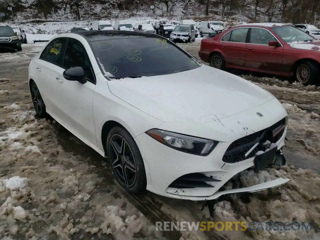 1 Photograph of a damaged car W1K3G4FB0MJ267086 MERCEDES-BENZ A-CLASS 2021