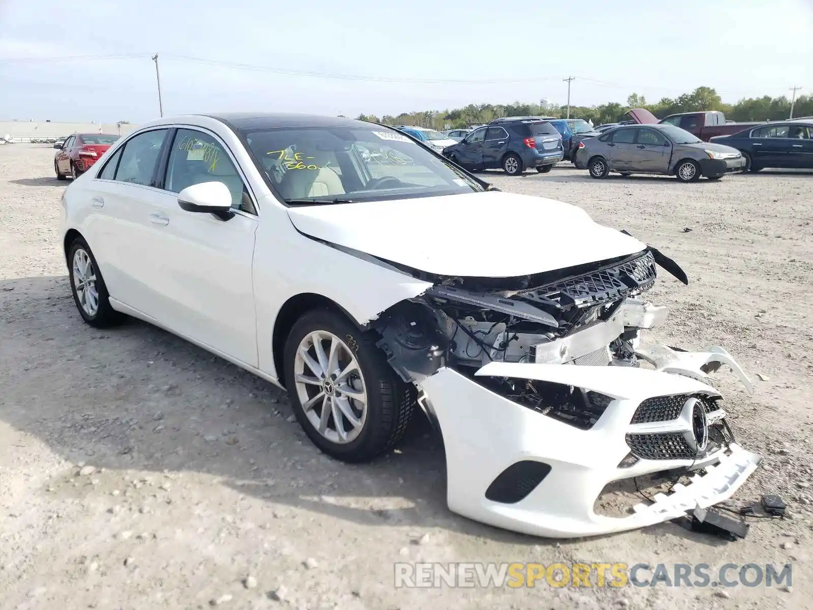 1 Photograph of a damaged car W1K3G4FB0MJ273034 MERCEDES-BENZ A-CLASS 2021