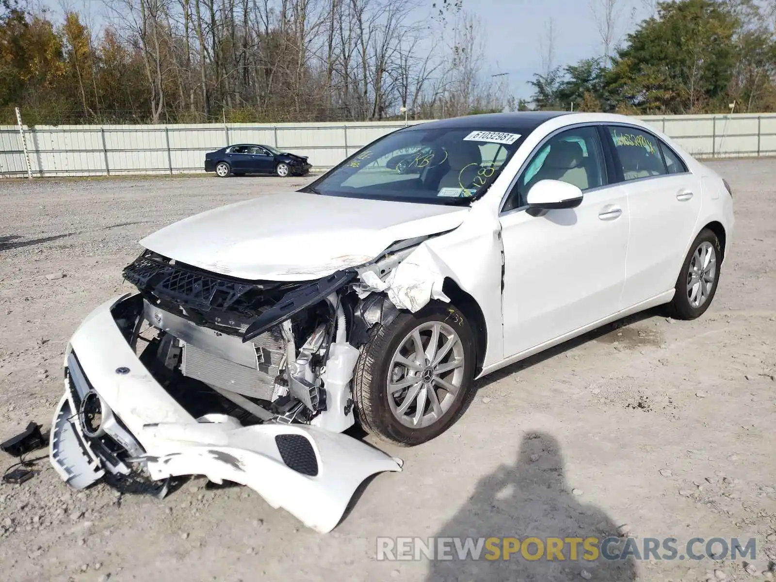 2 Photograph of a damaged car W1K3G4FB0MJ273034 MERCEDES-BENZ A-CLASS 2021