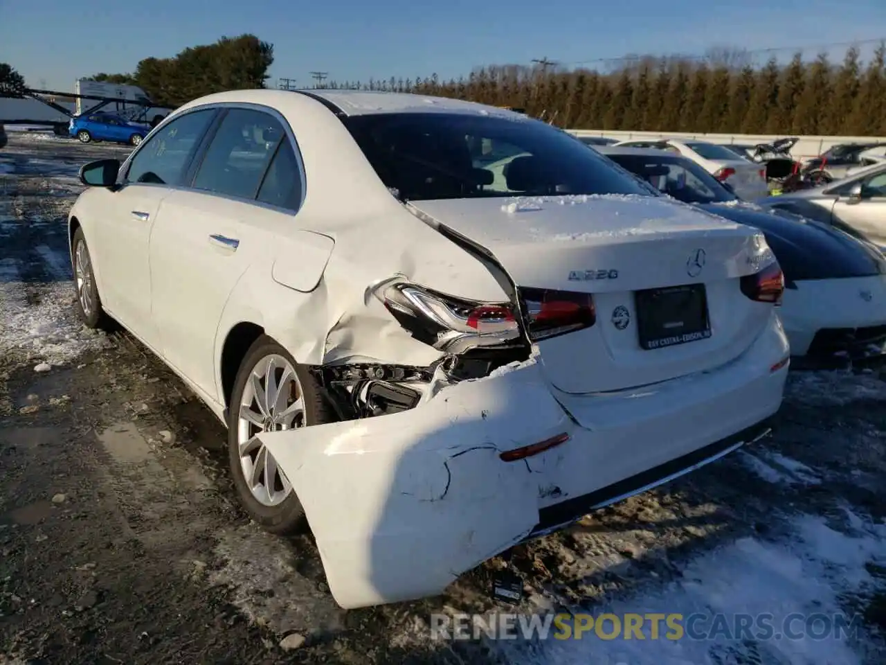 3 Photograph of a damaged car W1K3G4FB0MJ275043 MERCEDES-BENZ A-CLASS 2021