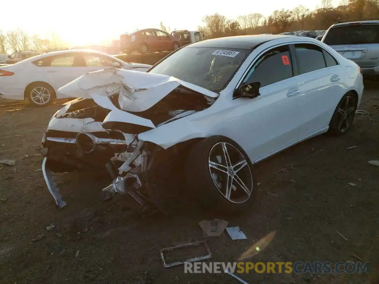 2 Photograph of a damaged car W1K3G4FB0MJ287967 MERCEDES-BENZ A-CLASS 2021