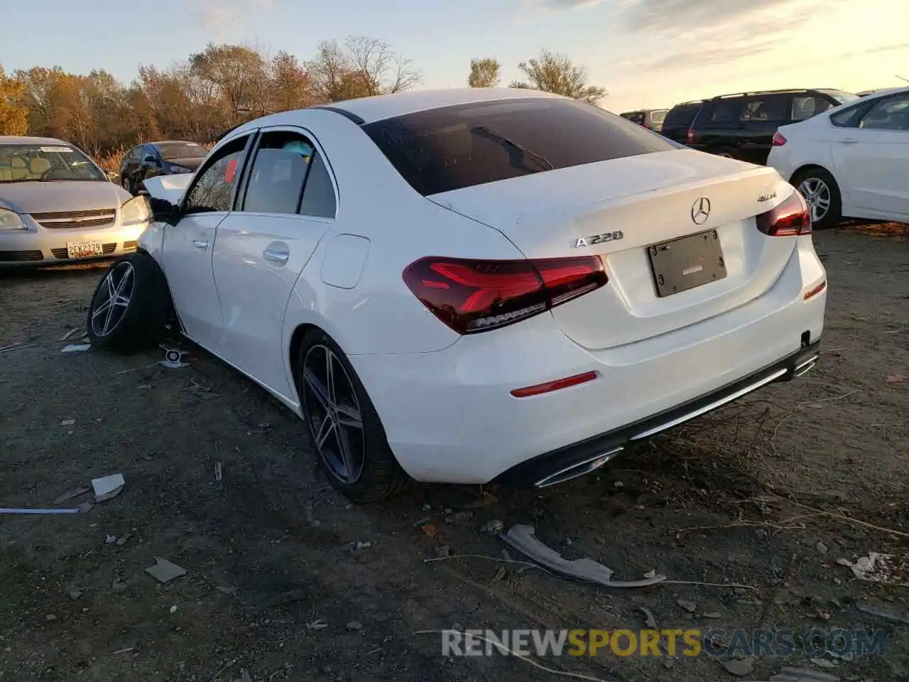 3 Photograph of a damaged car W1K3G4FB0MJ287967 MERCEDES-BENZ A-CLASS 2021