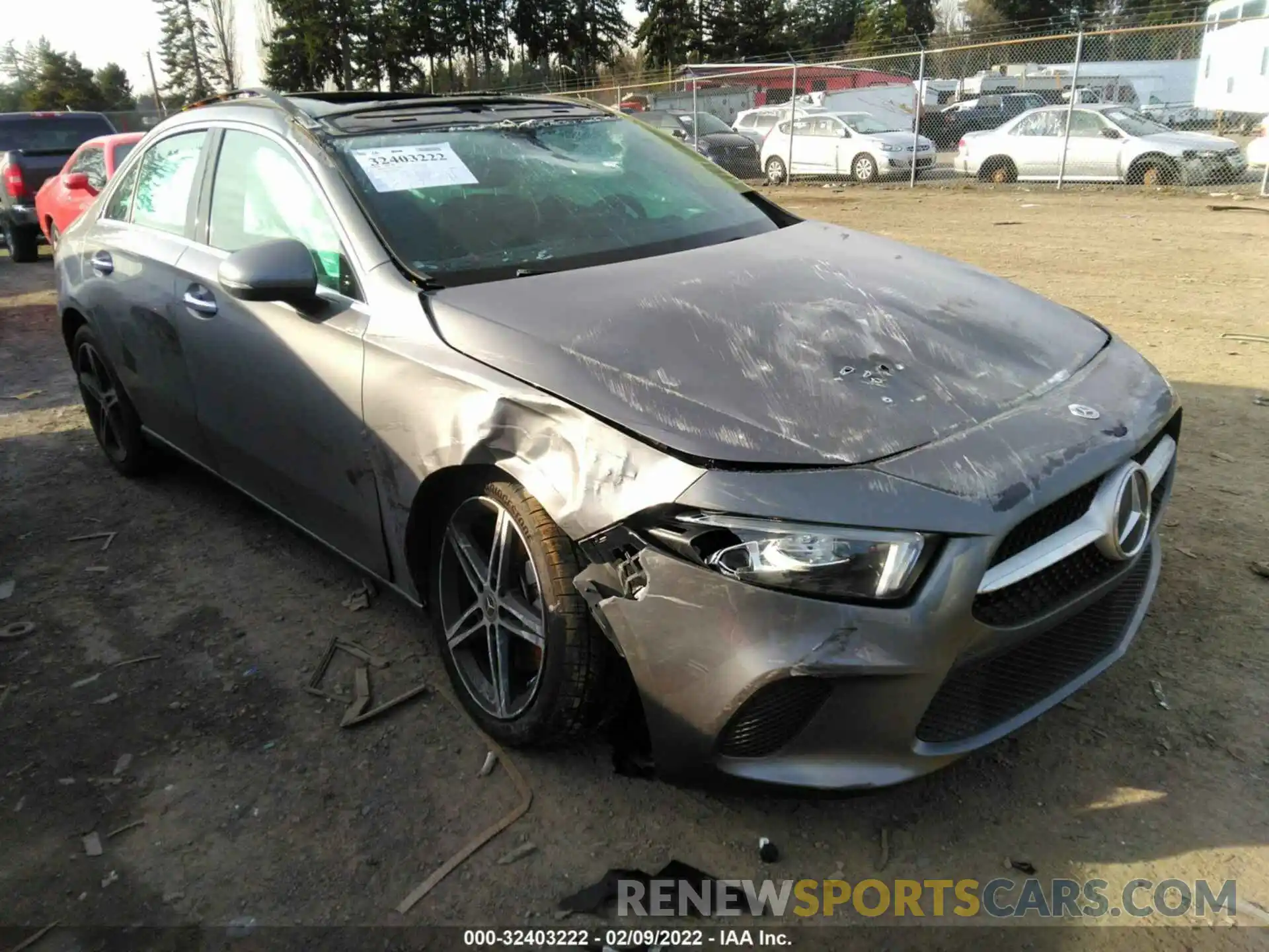 1 Photograph of a damaged car W1K3G4FB0MJ290688 MERCEDES-BENZ A-CLASS 2021