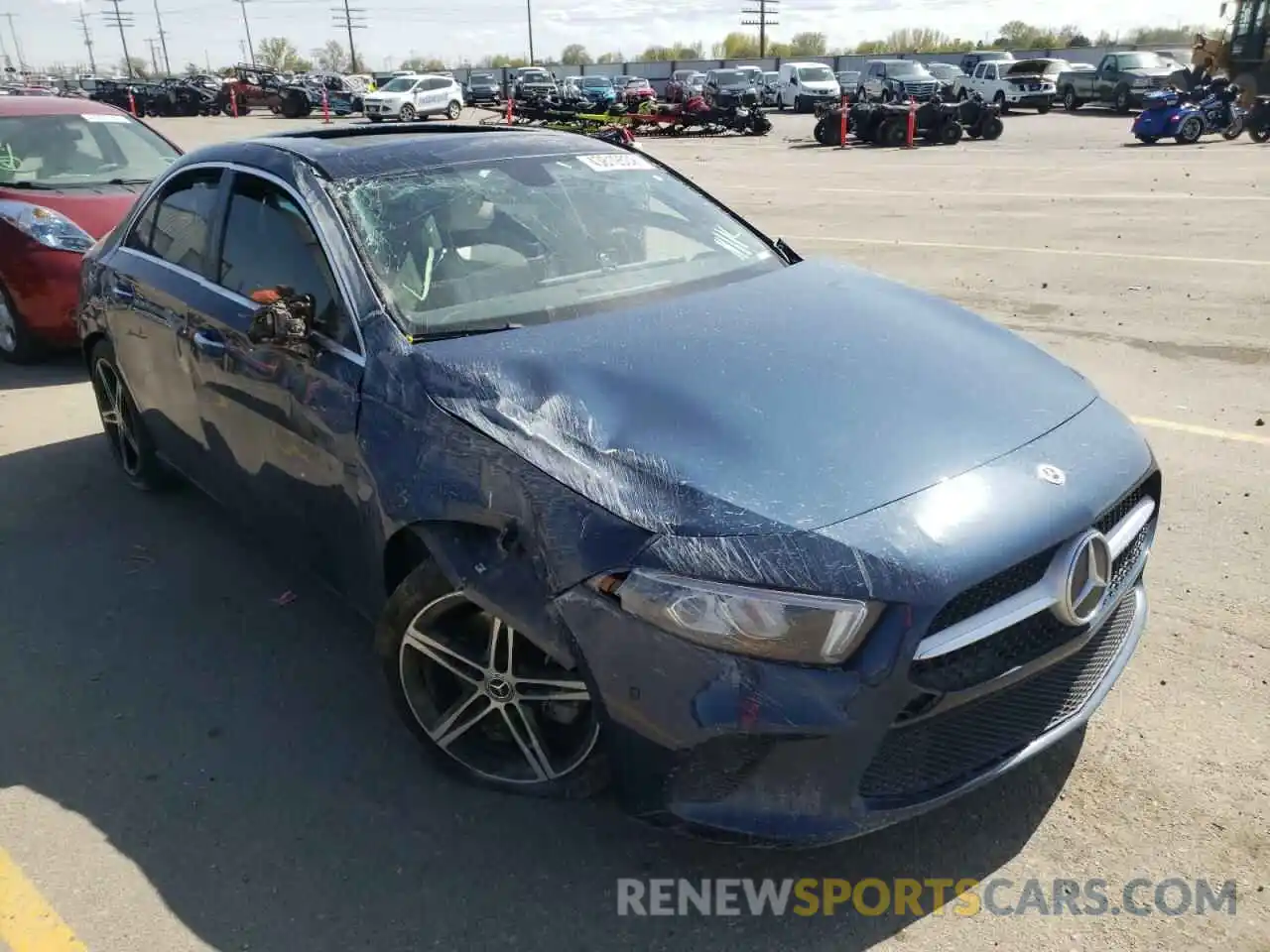 1 Photograph of a damaged car W1K3G4FB0MJ294871 MERCEDES-BENZ A-CLASS 2021