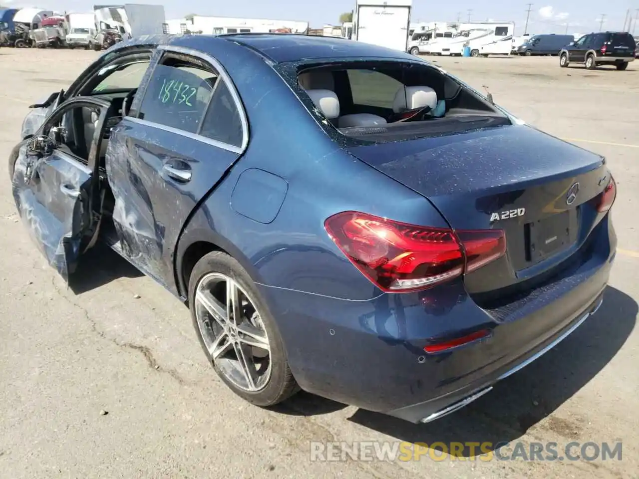 3 Photograph of a damaged car W1K3G4FB0MJ294871 MERCEDES-BENZ A-CLASS 2021