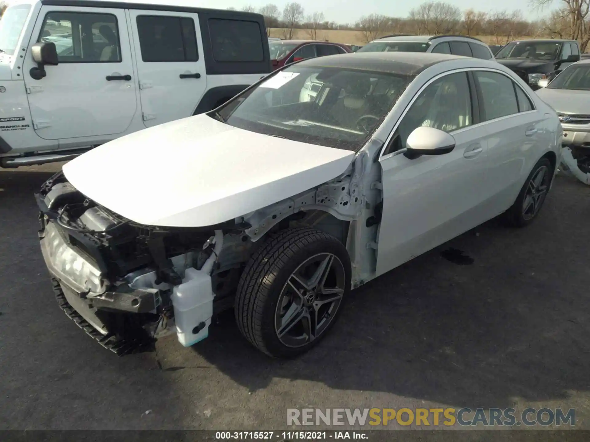 2 Photograph of a damaged car W1K3G4FB1MJ320717 MERCEDES-BENZ A-CLASS 2021