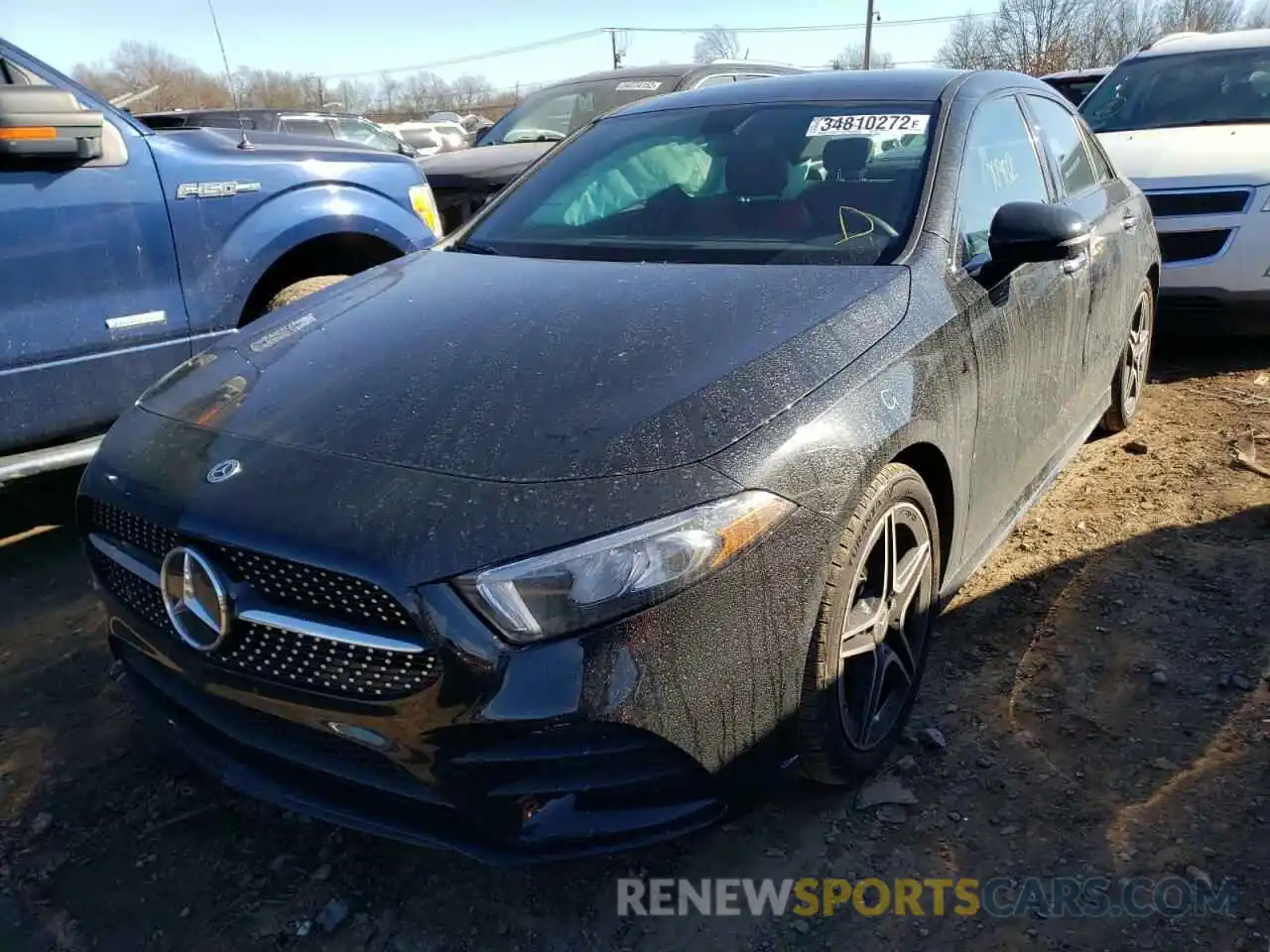 2 Photograph of a damaged car W1K3G4FB2MJ268580 MERCEDES-BENZ A-CLASS 2021