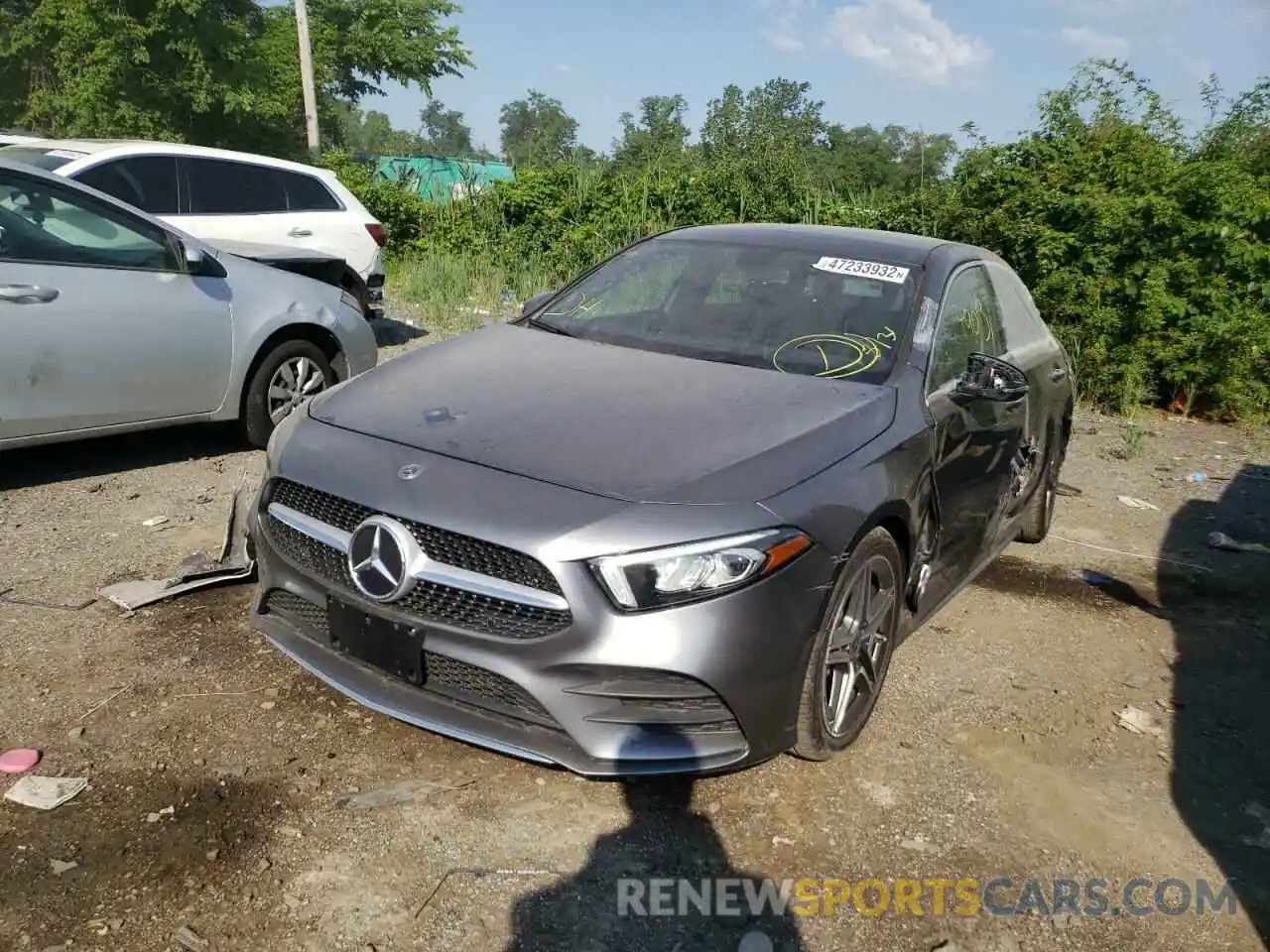 2 Photograph of a damaged car W1K3G4FB2MJ276565 MERCEDES-BENZ A-CLASS 2021