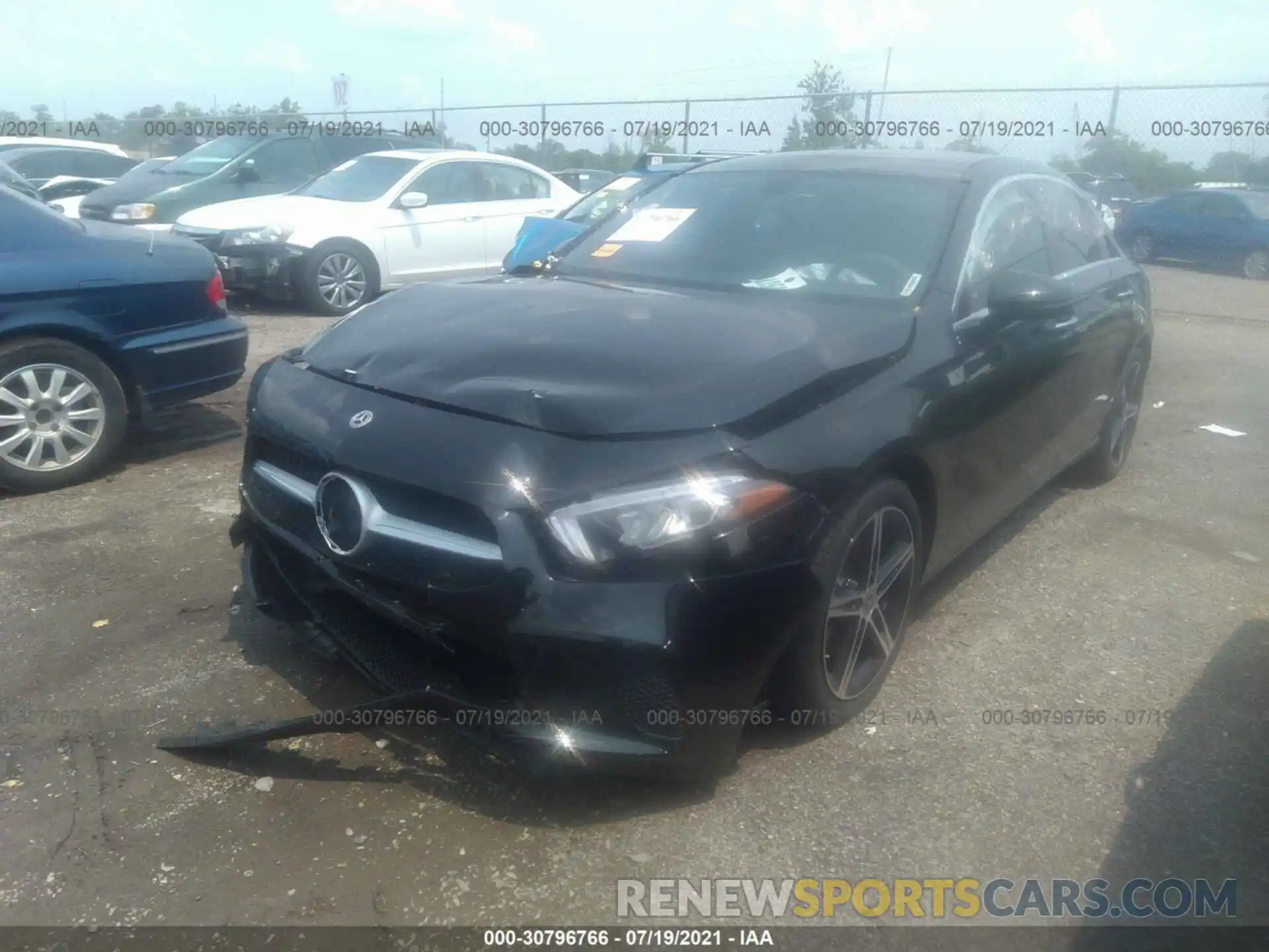 2 Photograph of a damaged car W1K3G4FB2MJ285864 MERCEDES-BENZ A-CLASS 2021