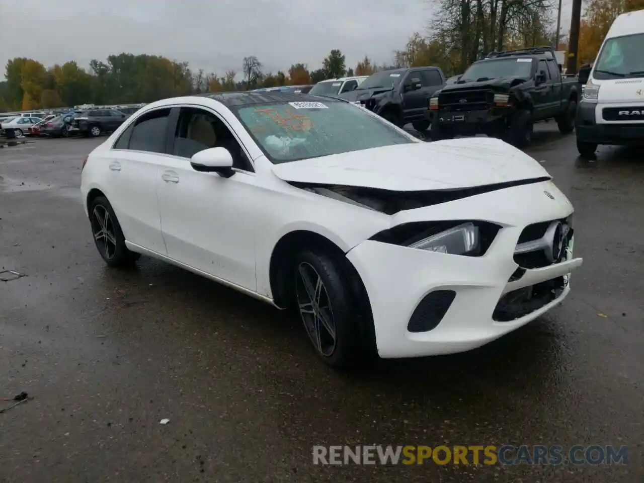 1 Photograph of a damaged car W1K3G4FB2MJ290207 MERCEDES-BENZ A-CLASS 2021