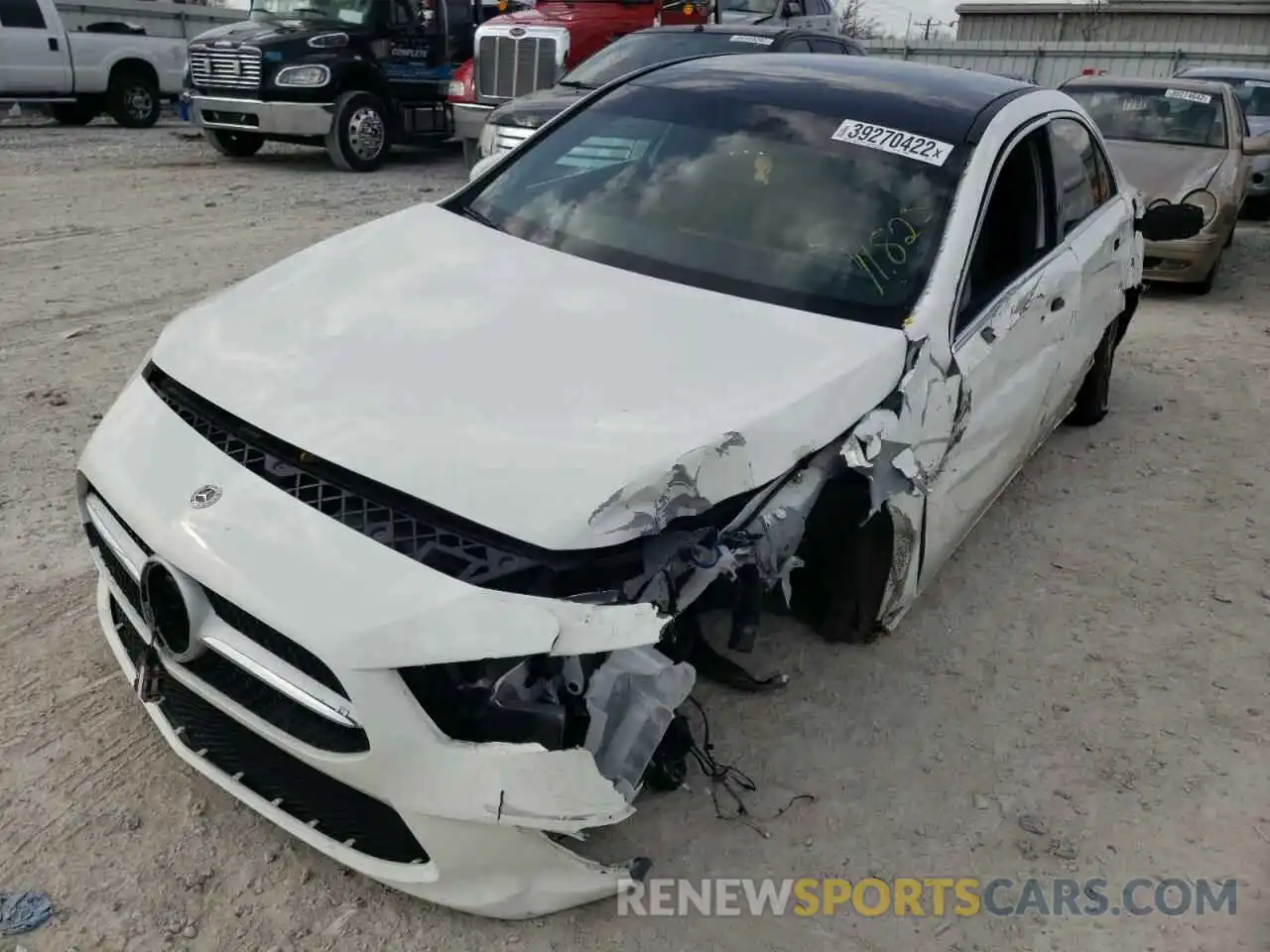 2 Photograph of a damaged car W1K3G4FB2MJ294581 MERCEDES-BENZ A-CLASS 2021