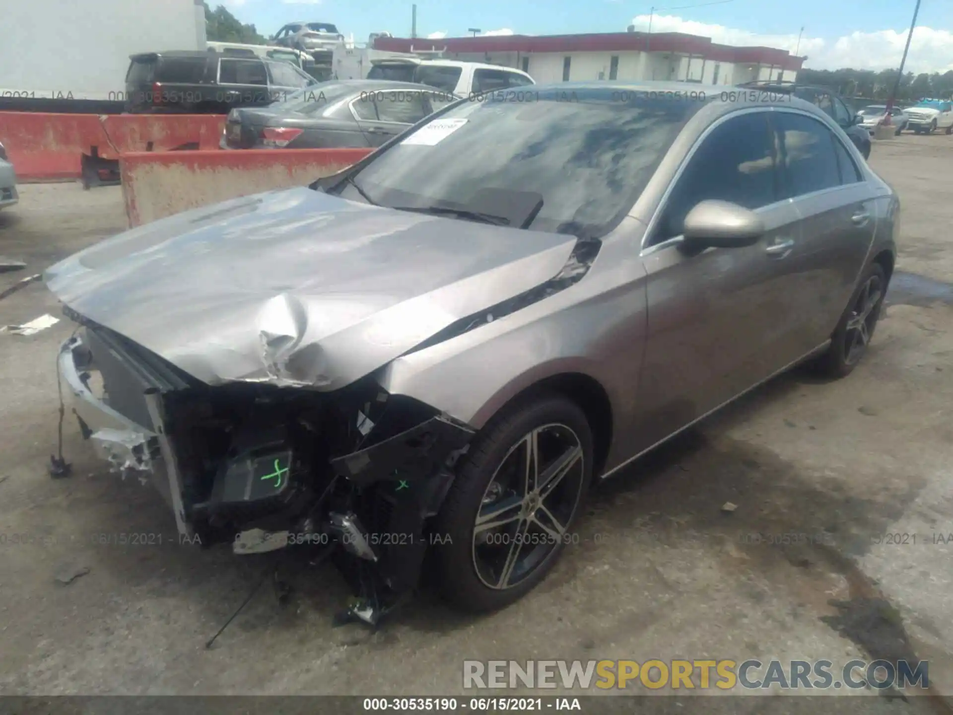 2 Photograph of a damaged car W1K3G4FB3MJ257510 MERCEDES-BENZ A-CLASS 2021