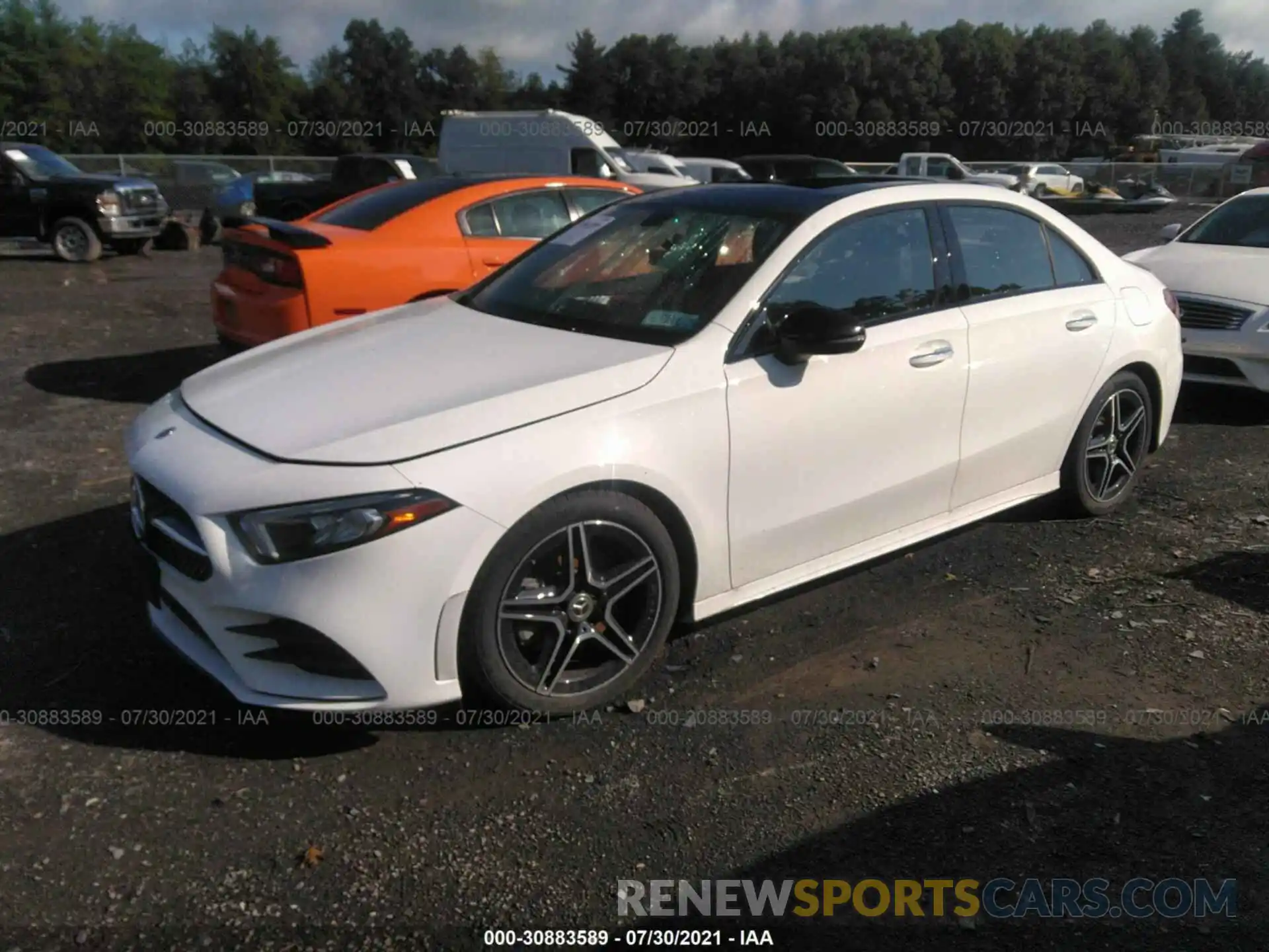 2 Photograph of a damaged car W1K3G4FB5MJ270422 MERCEDES-BENZ A-CLASS 2021