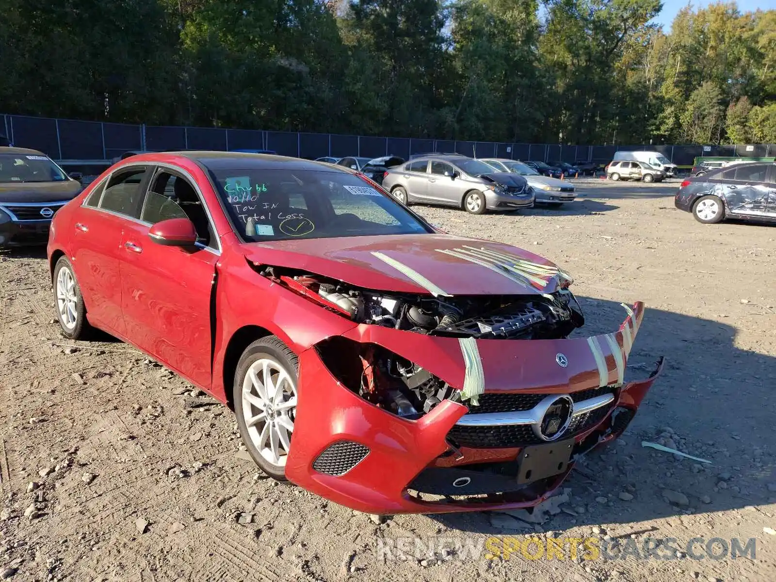 1 Photograph of a damaged car W1K3G4FB5MJ275491 MERCEDES-BENZ A-CLASS 2021