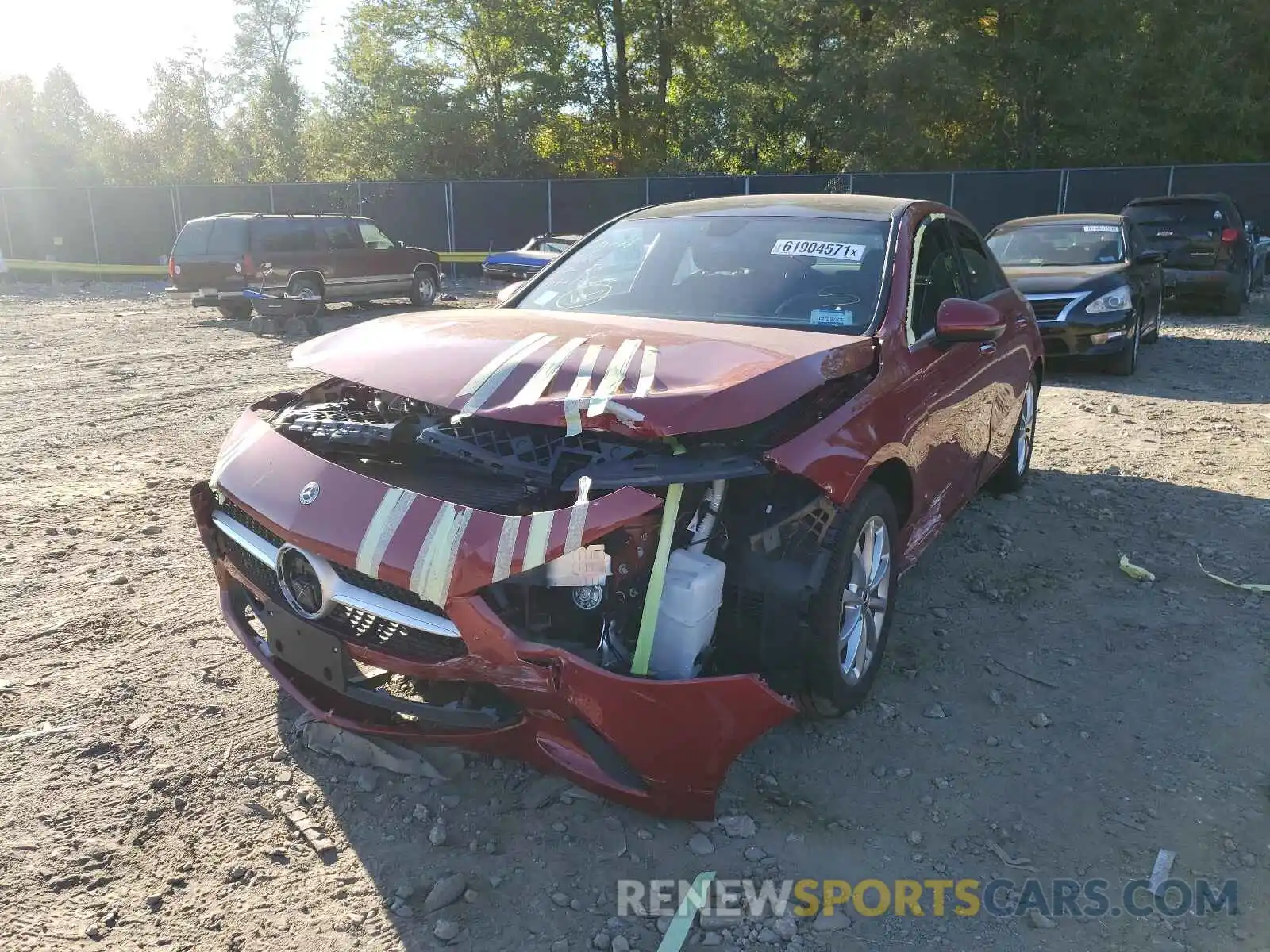 2 Photograph of a damaged car W1K3G4FB5MJ275491 MERCEDES-BENZ A-CLASS 2021