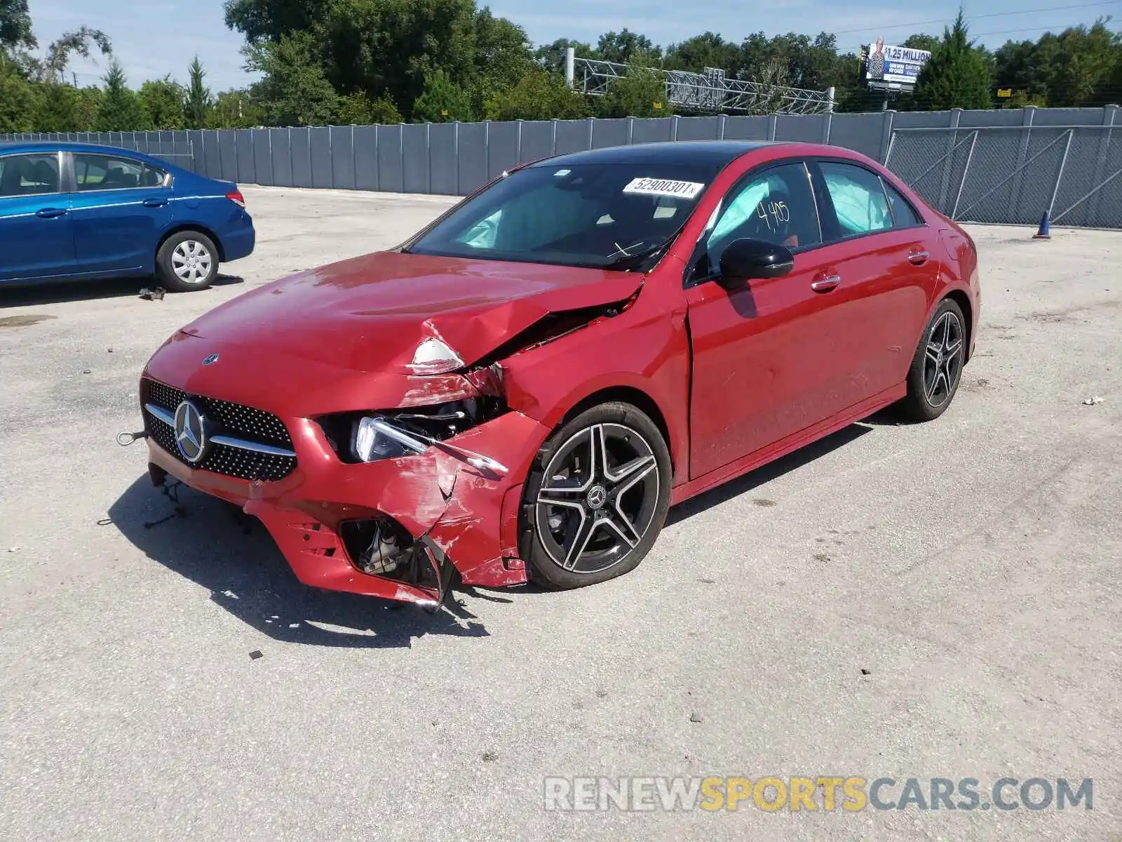 2 Photograph of a damaged car W1K3G4FB7MJ258319 MERCEDES-BENZ A-CLASS 2021