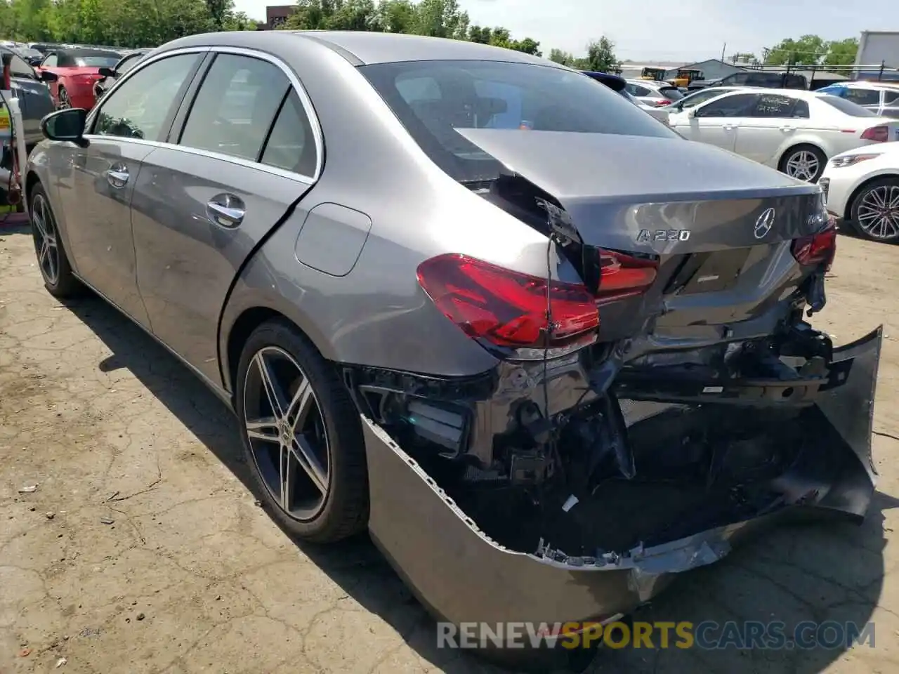 3 Photograph of a damaged car W1K3G4FB7MJ286699 MERCEDES-BENZ A-CLASS 2021