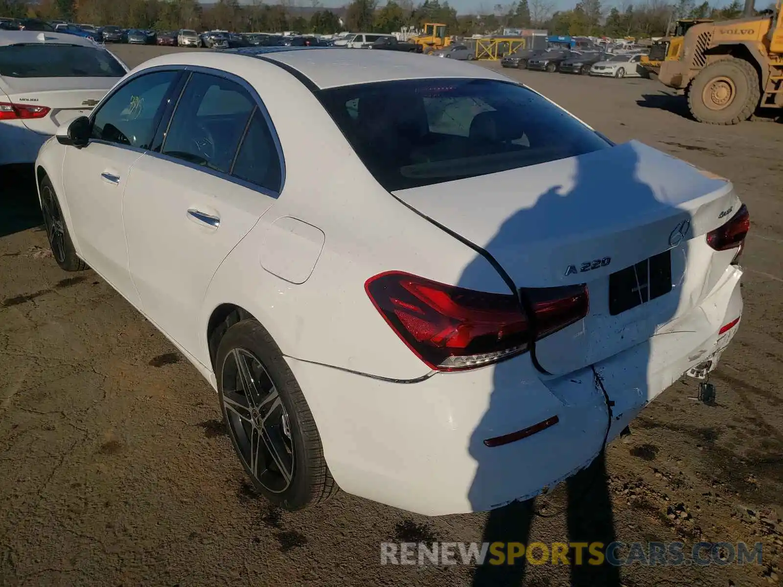 3 Photograph of a damaged car W1K3G4FB7MJ299064 MERCEDES-BENZ A-CLASS 2021