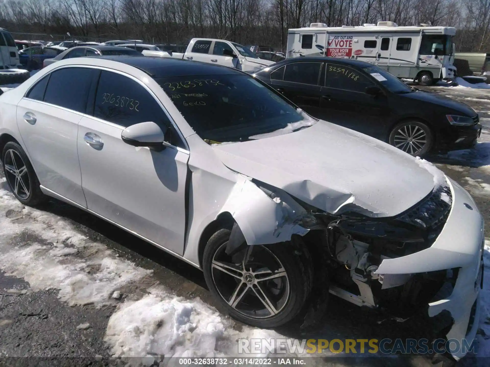 1 Photograph of a damaged car W1K3G4FB8MJ288753 MERCEDES-BENZ A-CLASS 2021