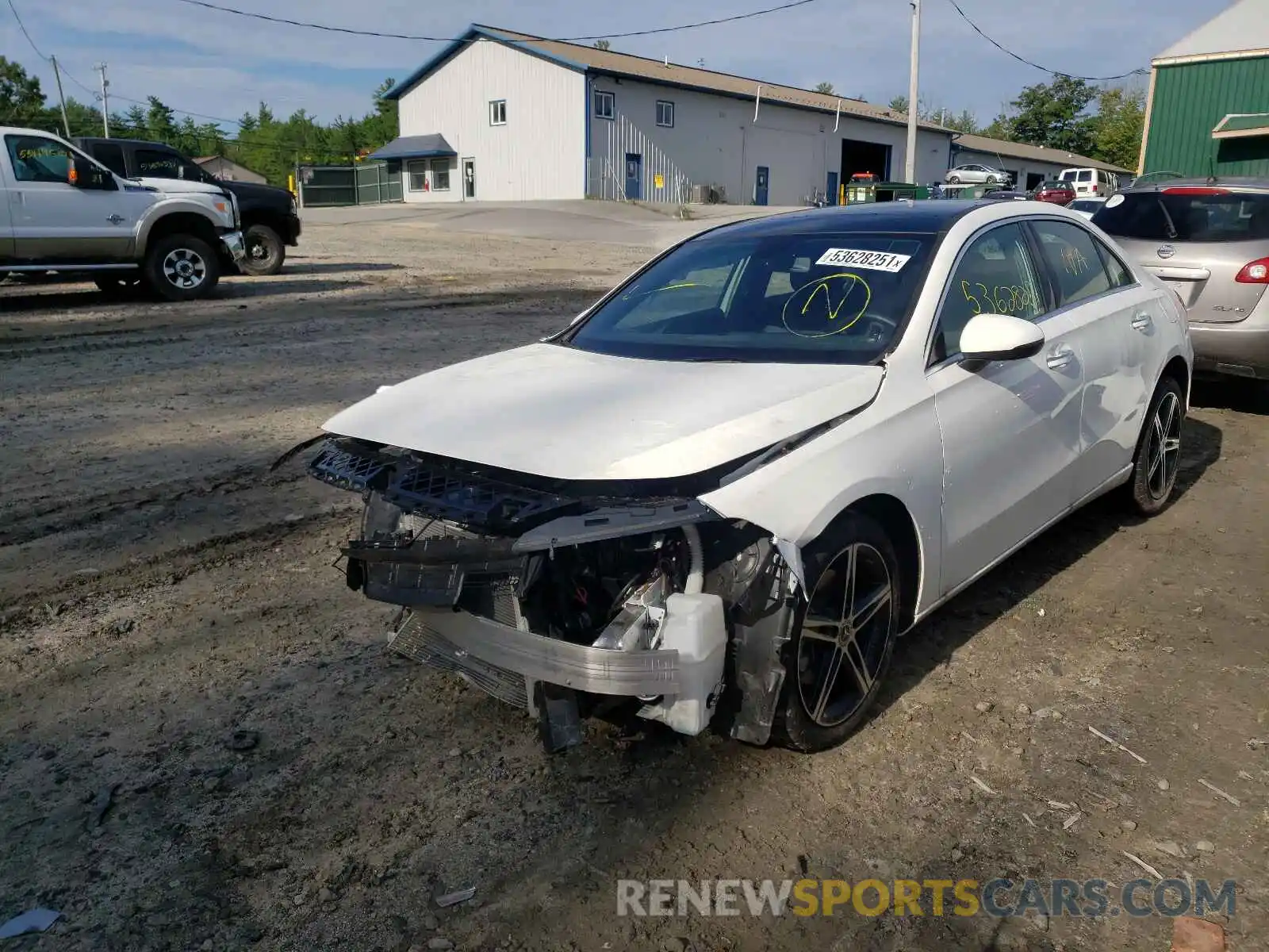 2 Photograph of a damaged car W1K3G4FB9MJ254983 MERCEDES-BENZ A-CLASS 2021