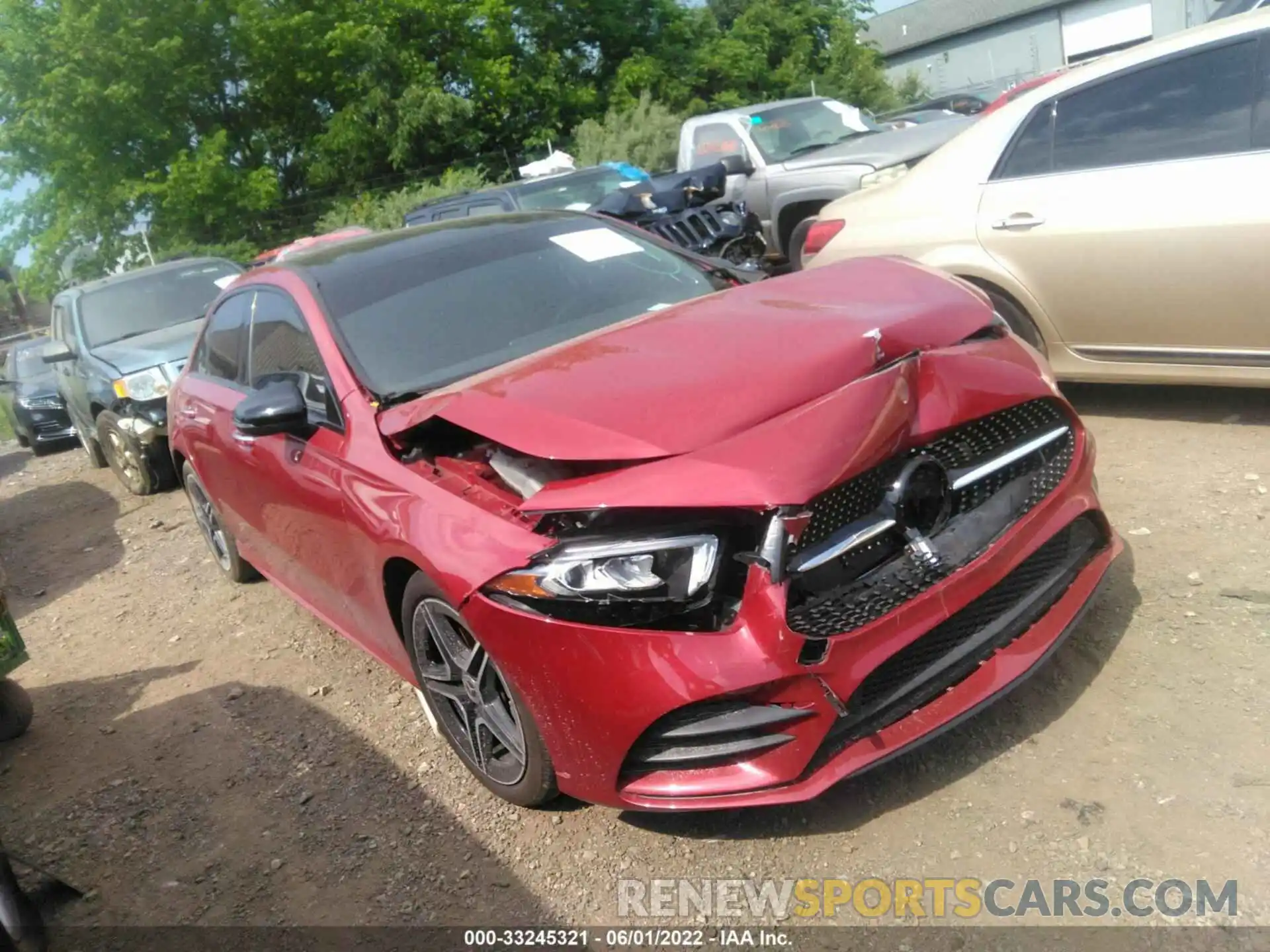 1 Photograph of a damaged car W1K3G4FB9MJ292522 MERCEDES-BENZ A-CLASS 2021