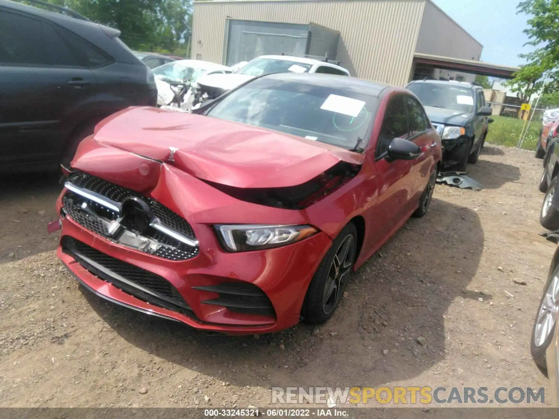 2 Photograph of a damaged car W1K3G4FB9MJ292522 MERCEDES-BENZ A-CLASS 2021