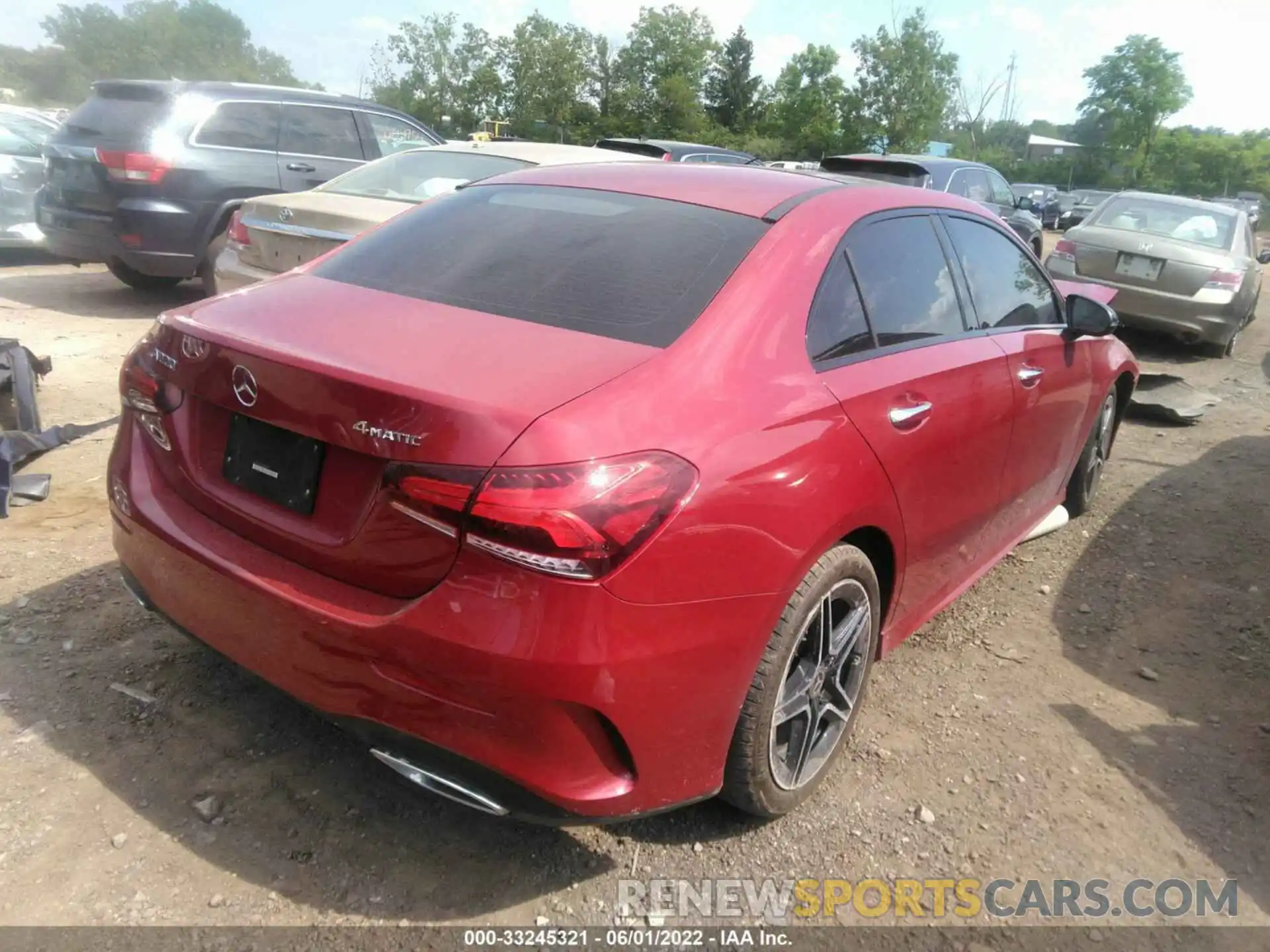 4 Photograph of a damaged car W1K3G4FB9MJ292522 MERCEDES-BENZ A-CLASS 2021