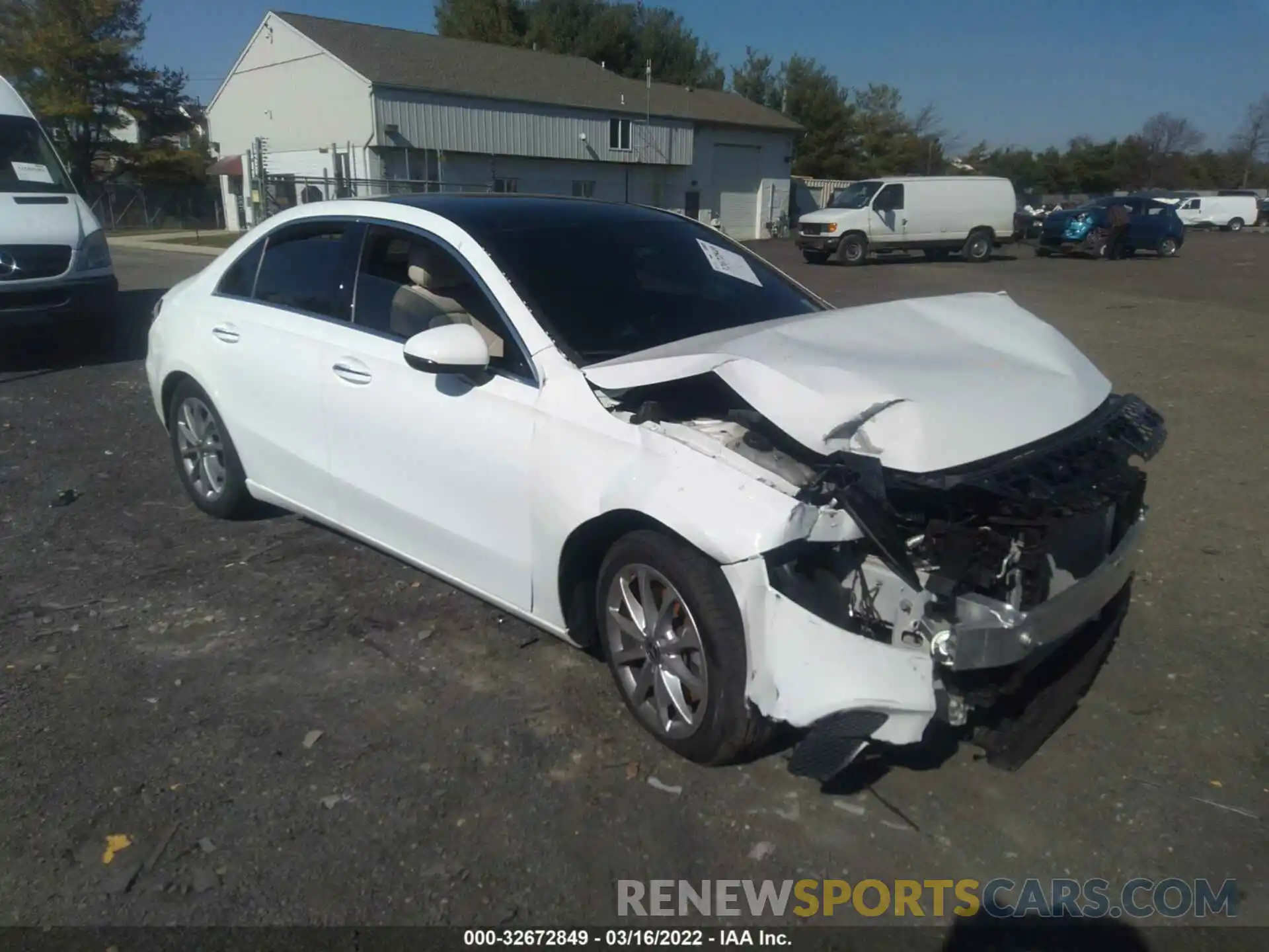 1 Photograph of a damaged car W1K3G4FBXMJ271999 MERCEDES-BENZ A-CLASS 2021