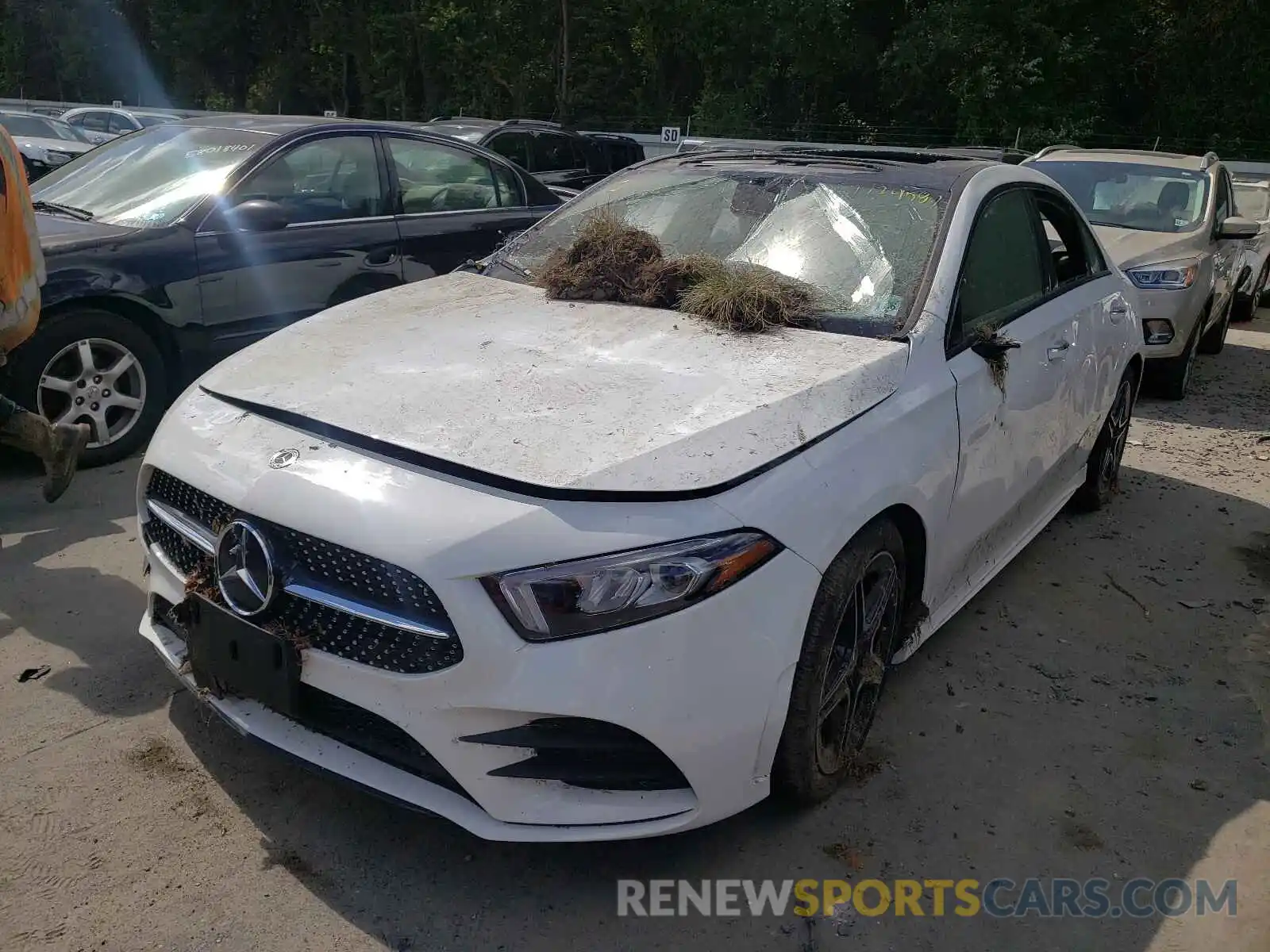 2 Photograph of a damaged car W1K3G4FBXMJ290259 MERCEDES-BENZ A-CLASS 2021