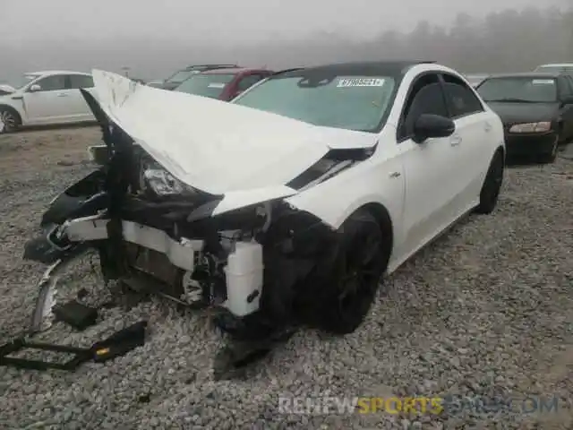 2 Photograph of a damaged car W1K3G5BB1MJ262930 MERCEDES-BENZ A-CLASS 2021