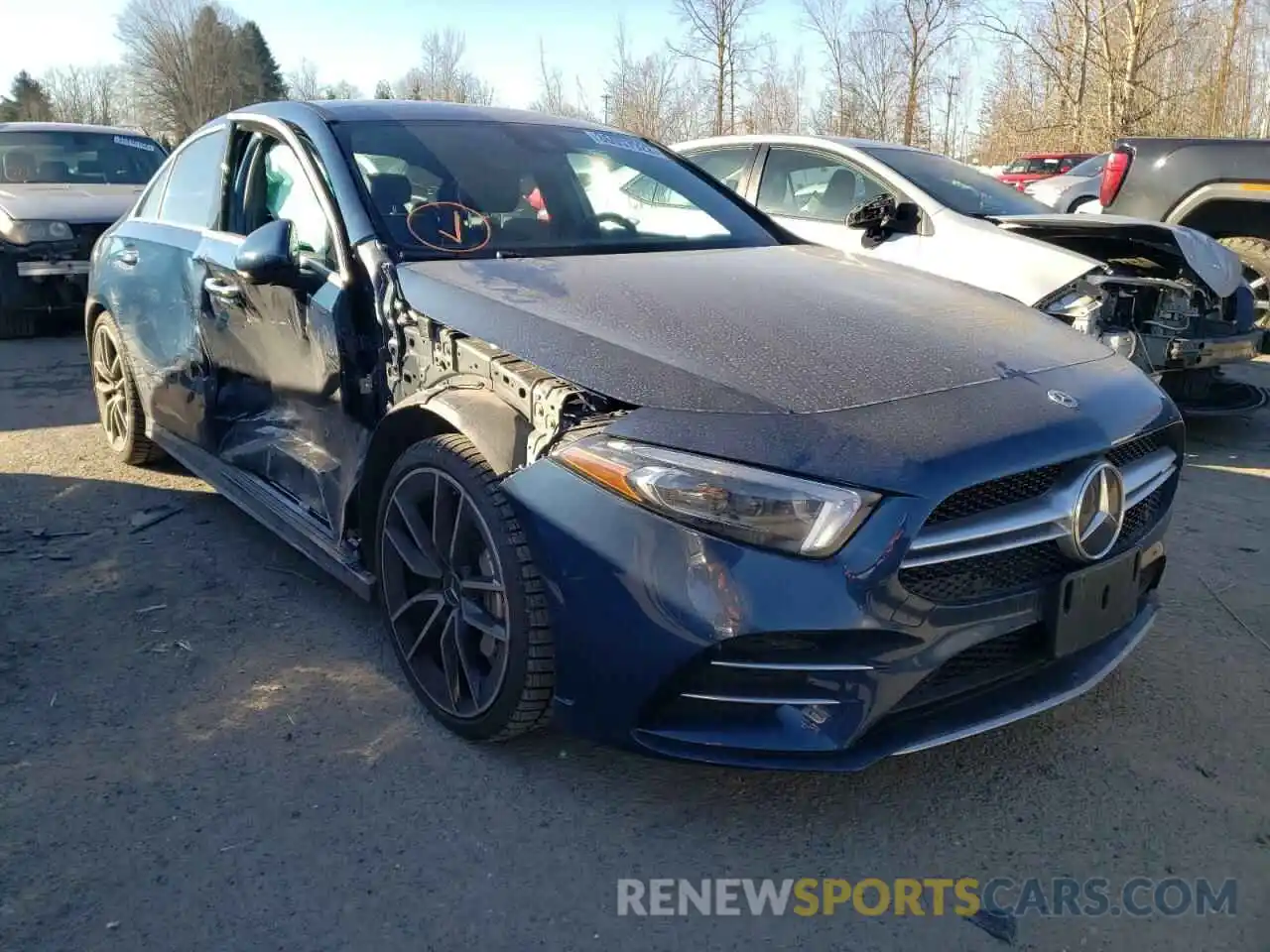 1 Photograph of a damaged car W1K3G5BB2MJ305302 MERCEDES-BENZ A-CLASS 2021