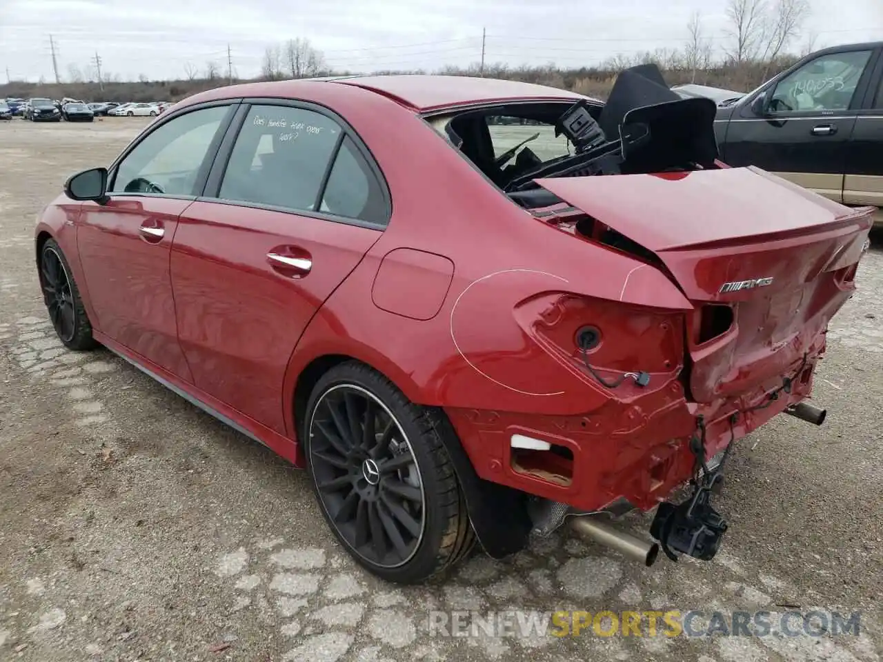 3 Photograph of a damaged car W1K3G5BB3MJ320424 MERCEDES-BENZ A-CLASS 2021