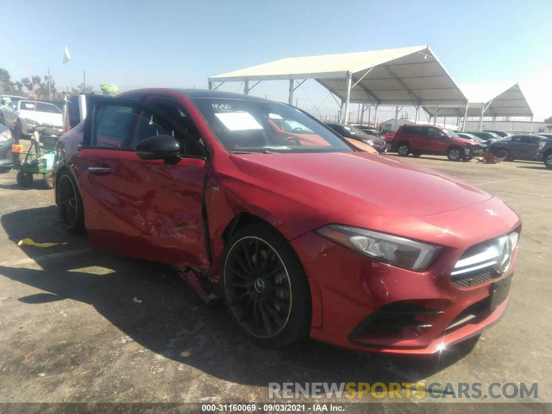 1 Photograph of a damaged car W1K3G5BB4MJ264087 MERCEDES-BENZ A-CLASS 2021